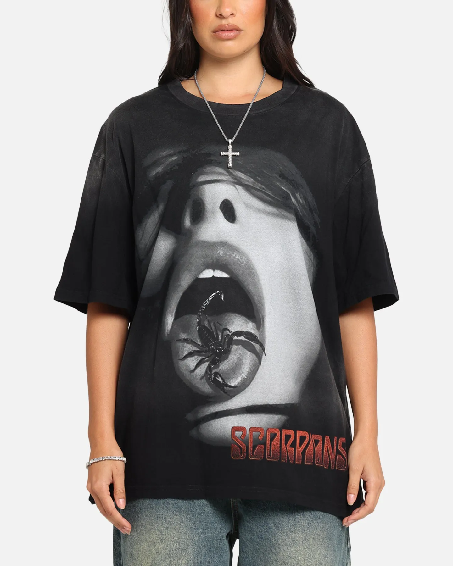 Scorpions Scorpions Blacked Out T-Shirt Washed Black sold by Culture Kings