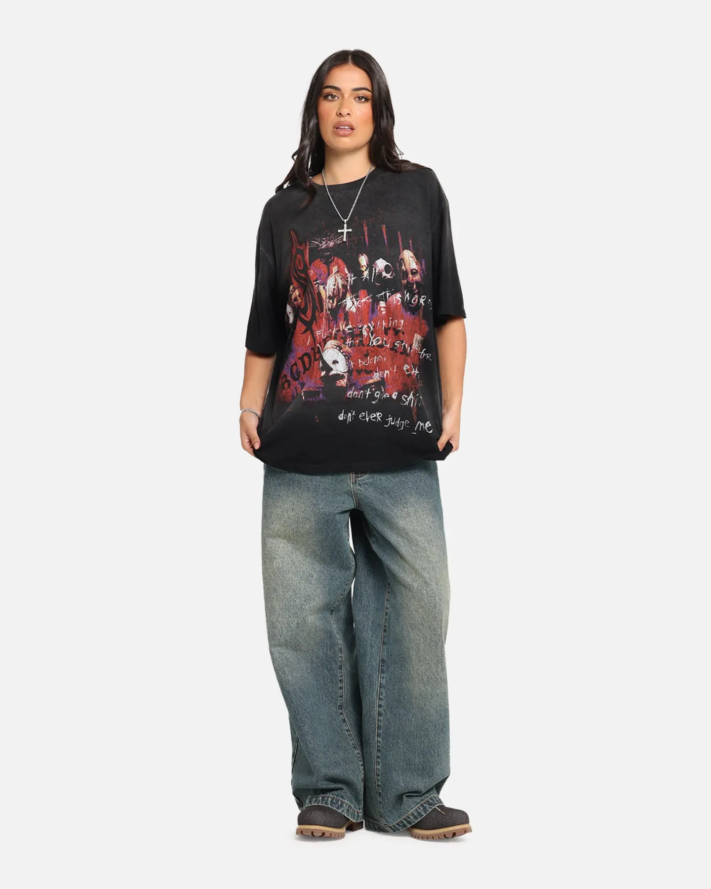 Slipknot Slipknot Blacked Out T-Shirt Washed Black sold by Culture Kings product image thumbnail 3