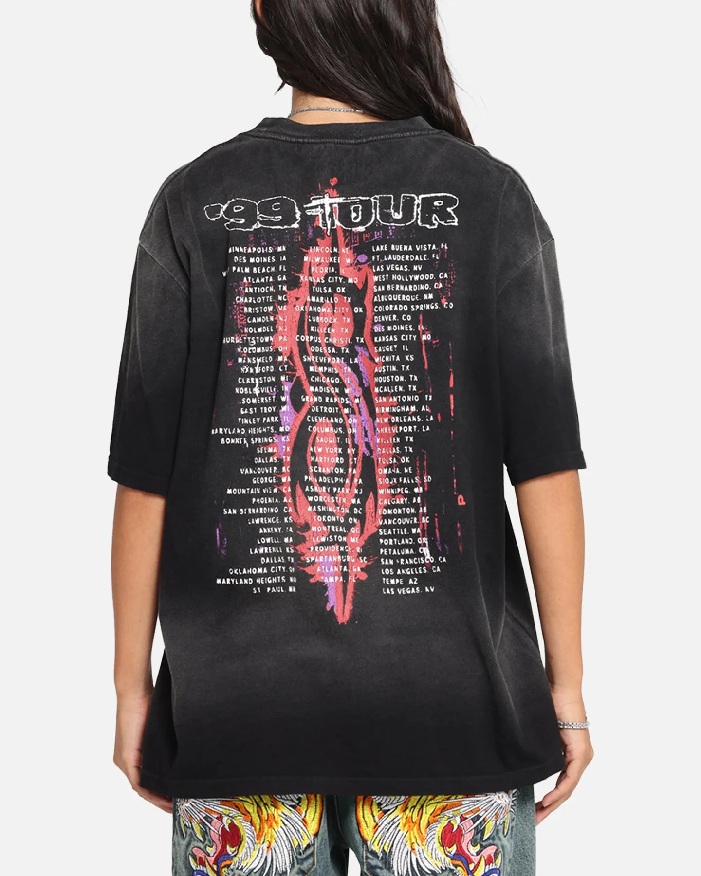 Slipknot Slipknot Blacked Out T-Shirt Washed Black sold by Culture Kings product image thumbnail 2