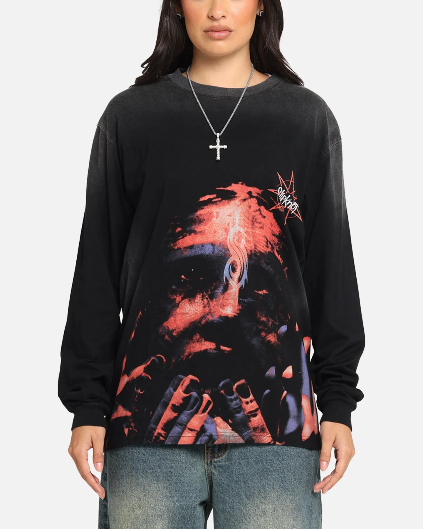 Slipknot Slipknot Long Sleeve T-Shirt Washed Black sold by Culture Kings