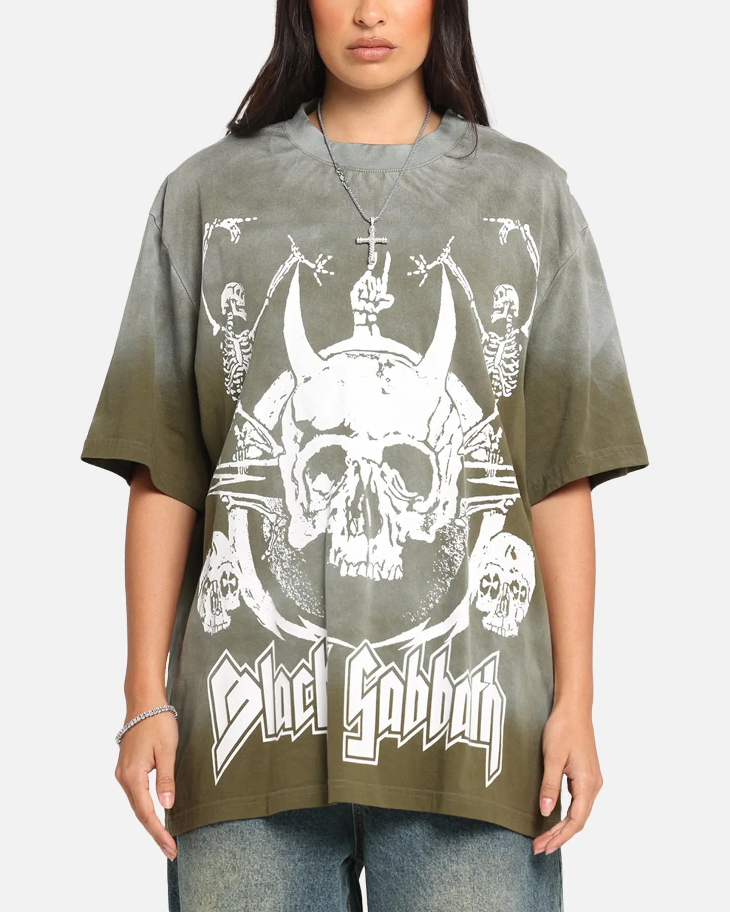 Black Sabbath Sabbath Hem Vintage T-Shirt Washed Black sold by Culture Kings