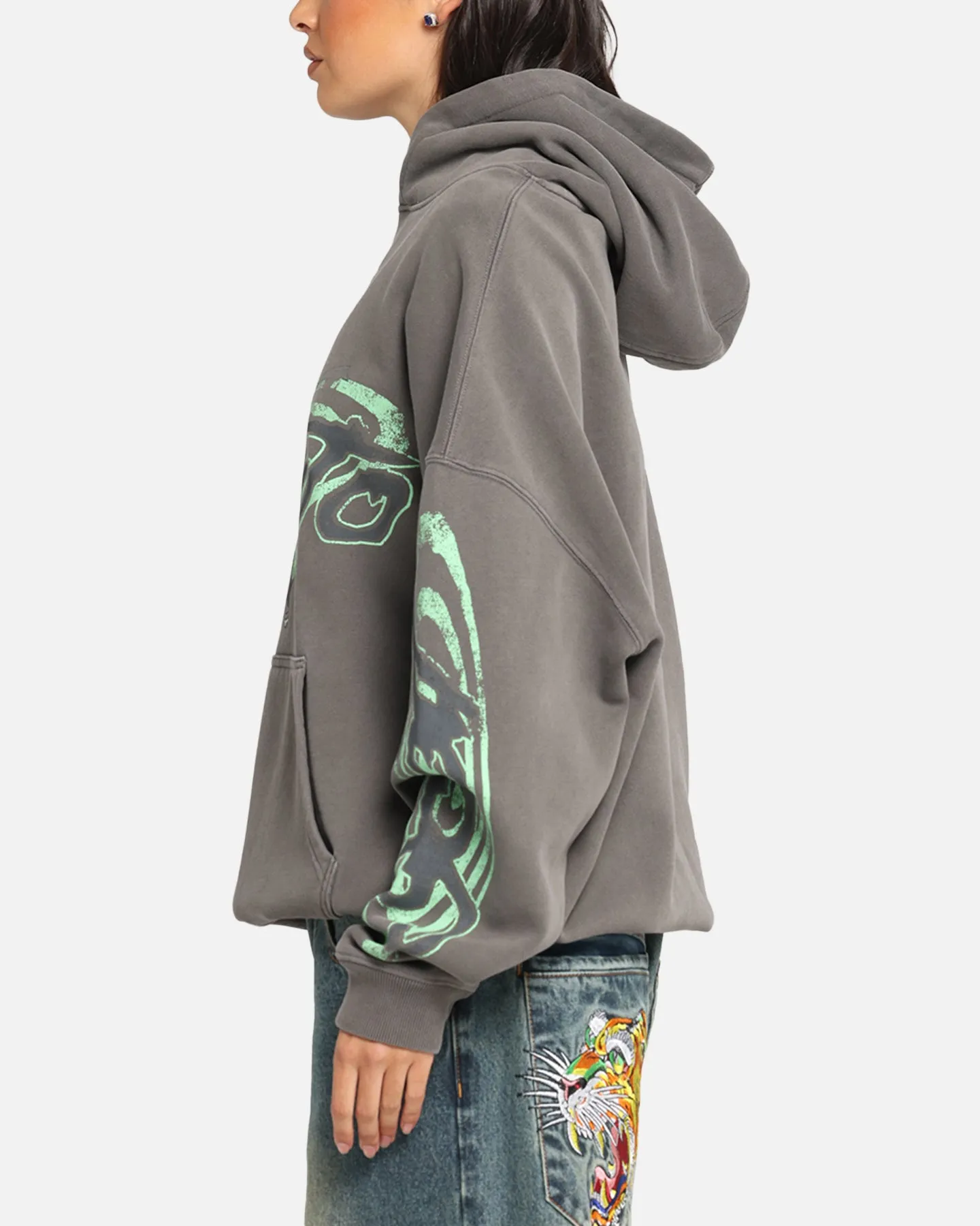 Goat Crew X Naruto Sage Mode Premium Hoodie Washed Charcoal sold by Culture Kings product image thumbnail 5