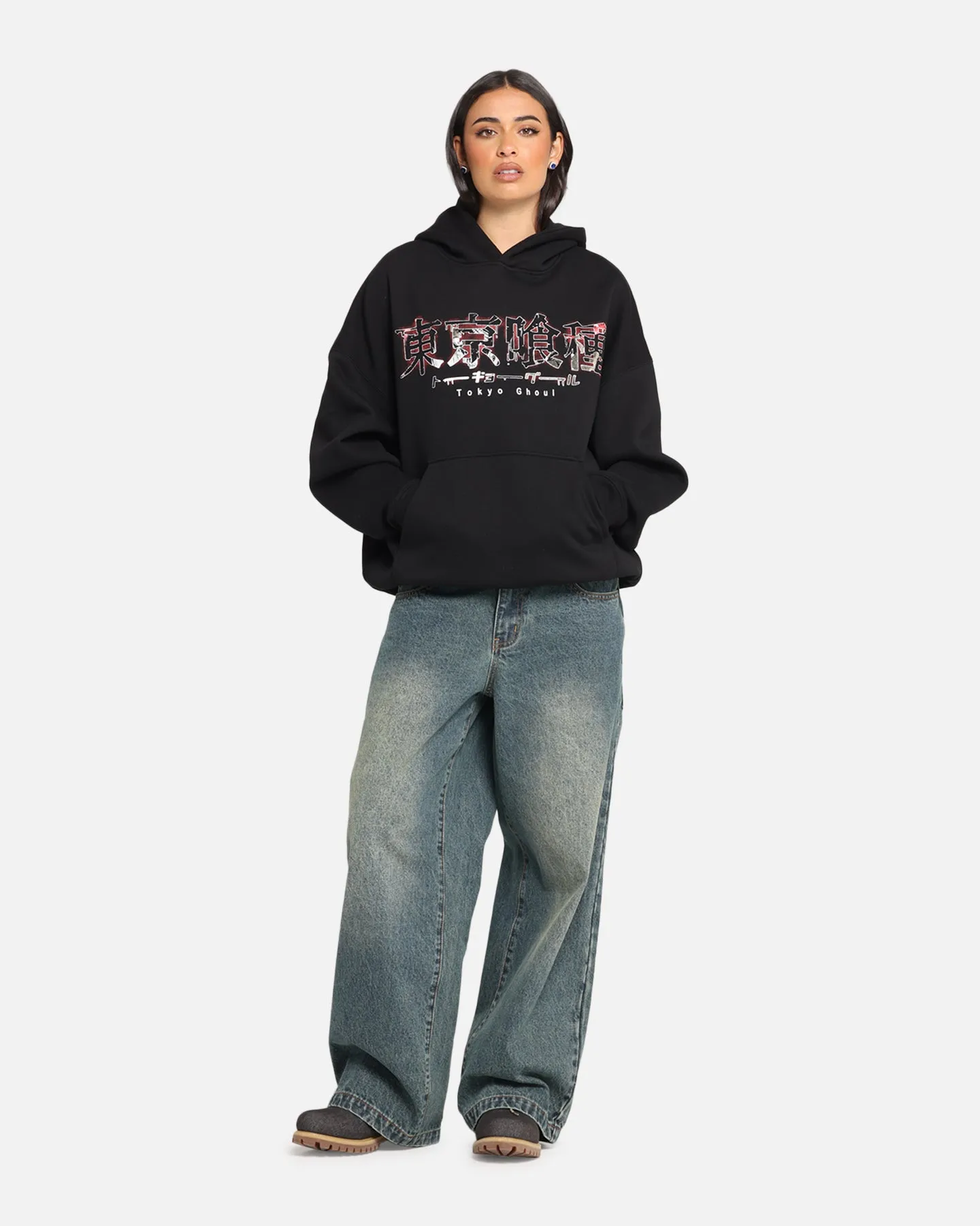 Goat Crew X Tokyo Ghoul Kaneki Premium Hoodie Black sold by Culture Kings product image thumbnail 4