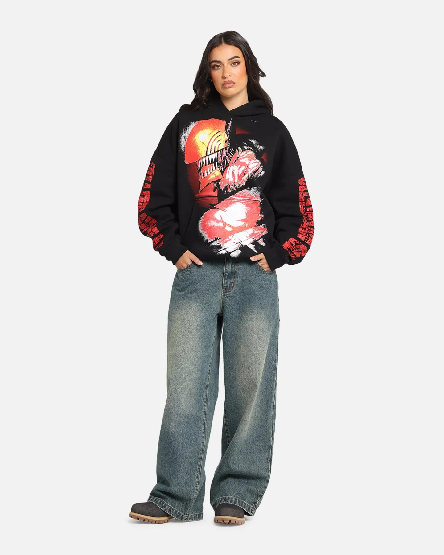 Goat Crew X Chainsaw Man Premium Hoodie Black sold by Culture Kings product image thumbnail 2