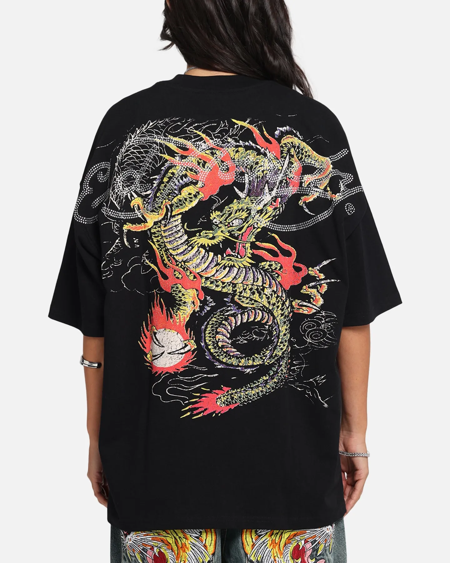 Ed Hardy Rhinestone Dragon Vintage T-Shirt Vintage Wash sold by Culture Kings