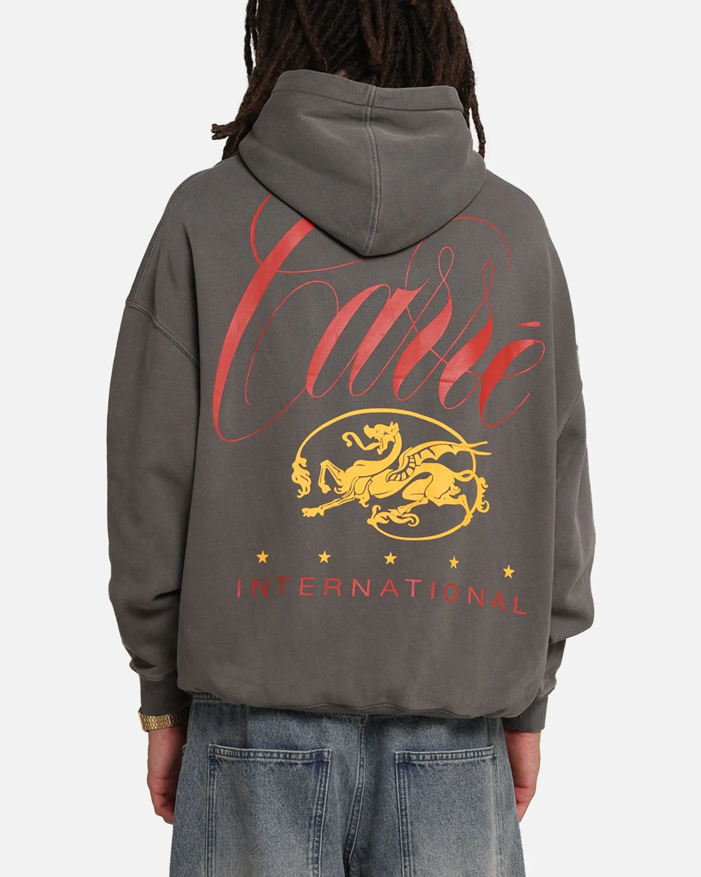 Carre Golden Scale Hoodie Washed Charcoal sold by Culture Kings