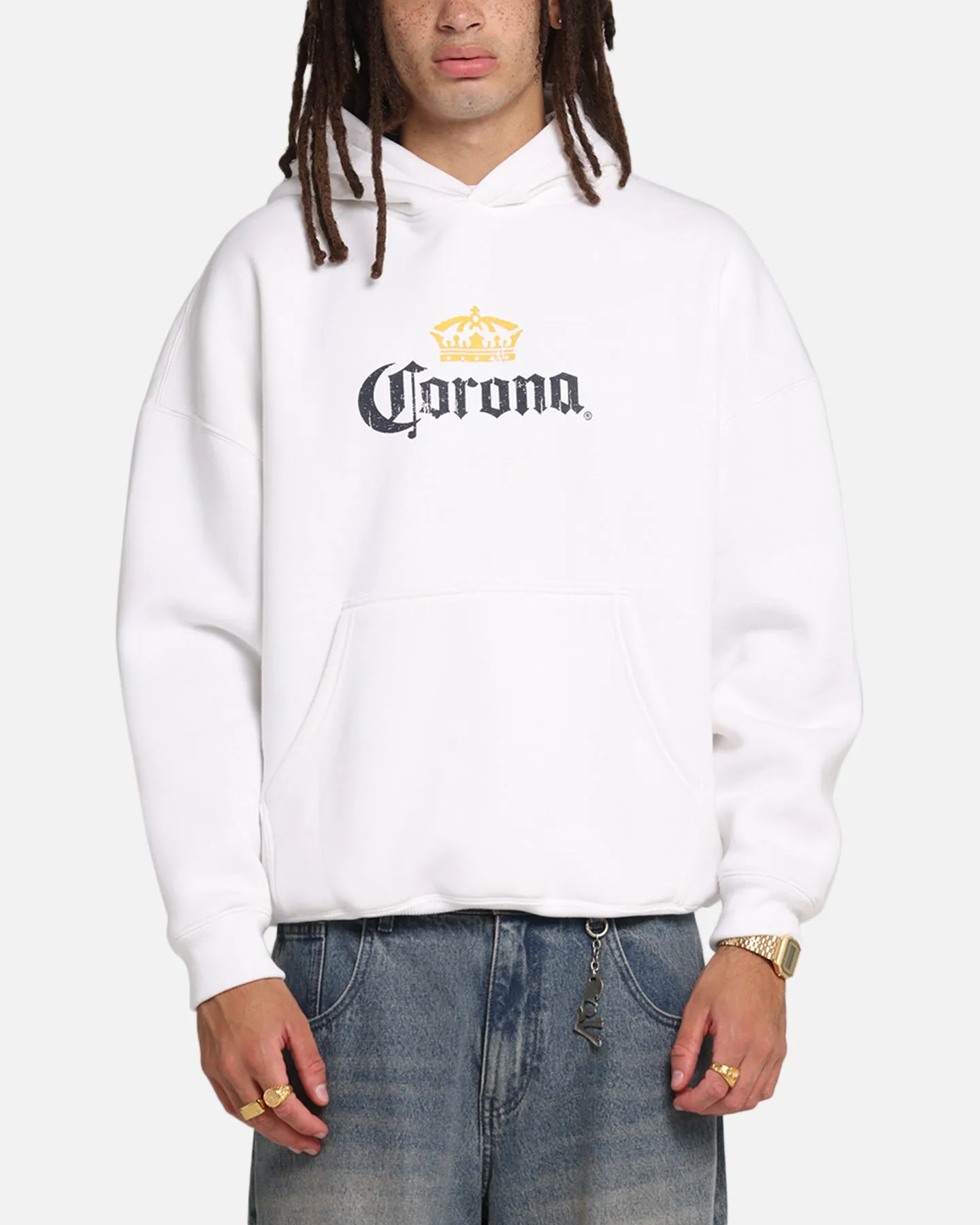 73Studio Corona Premium Hoodie White sold by Culture Kings product image thumbnail 2