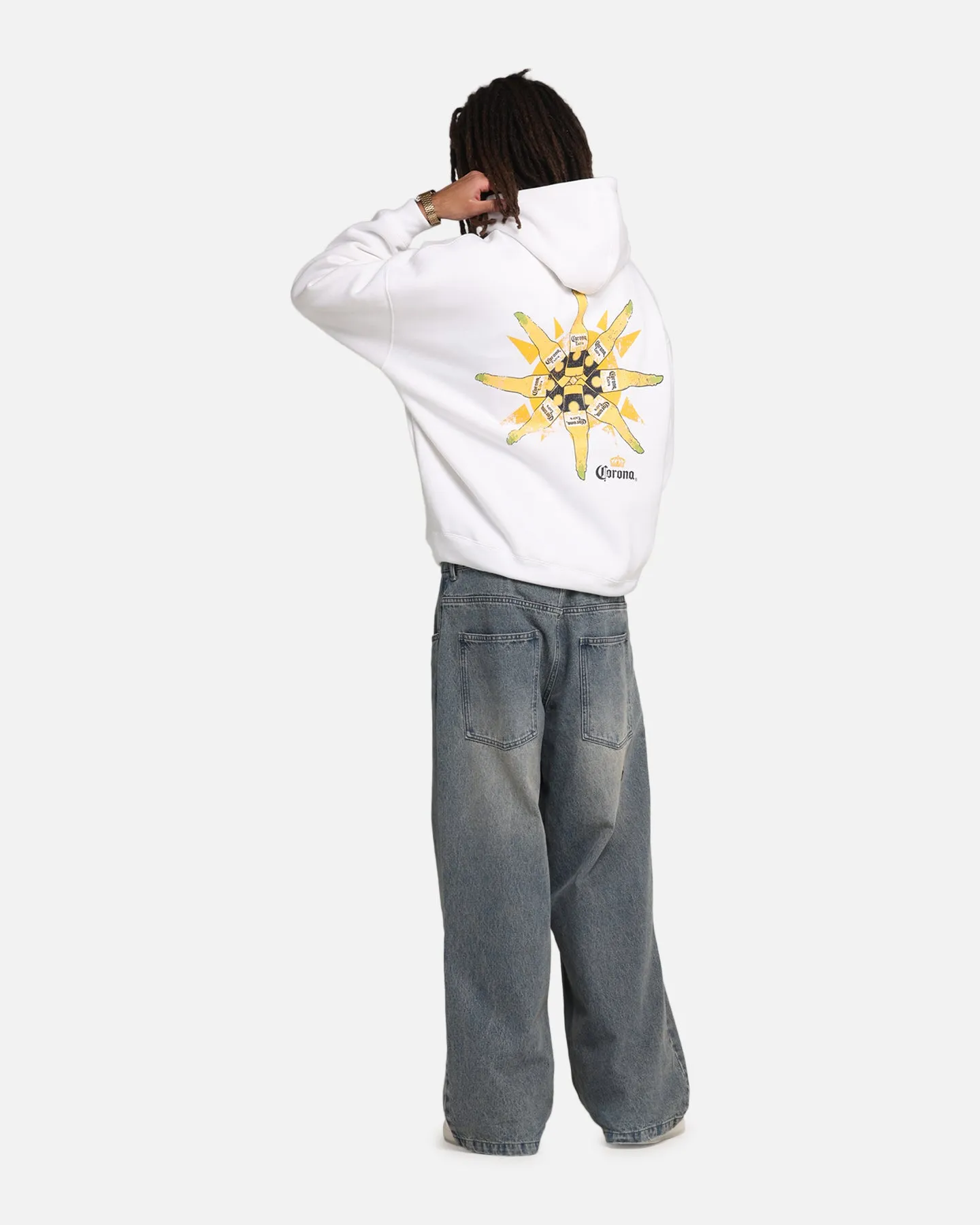 73Studio Corona Premium Hoodie White sold by Culture Kings product image thumbnail 3