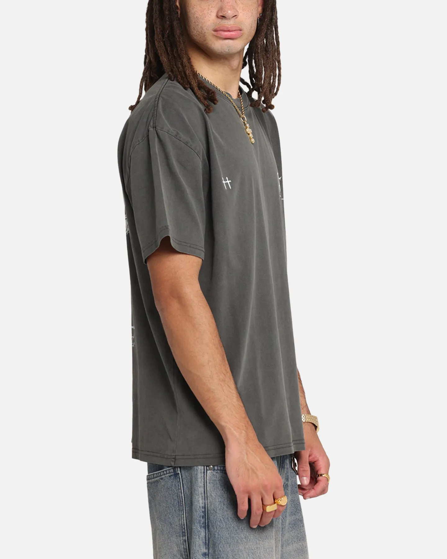 Saint Morta Candle Lit Boxy T-Shirt Black Wash sold by Culture Kings product image thumbnail 5