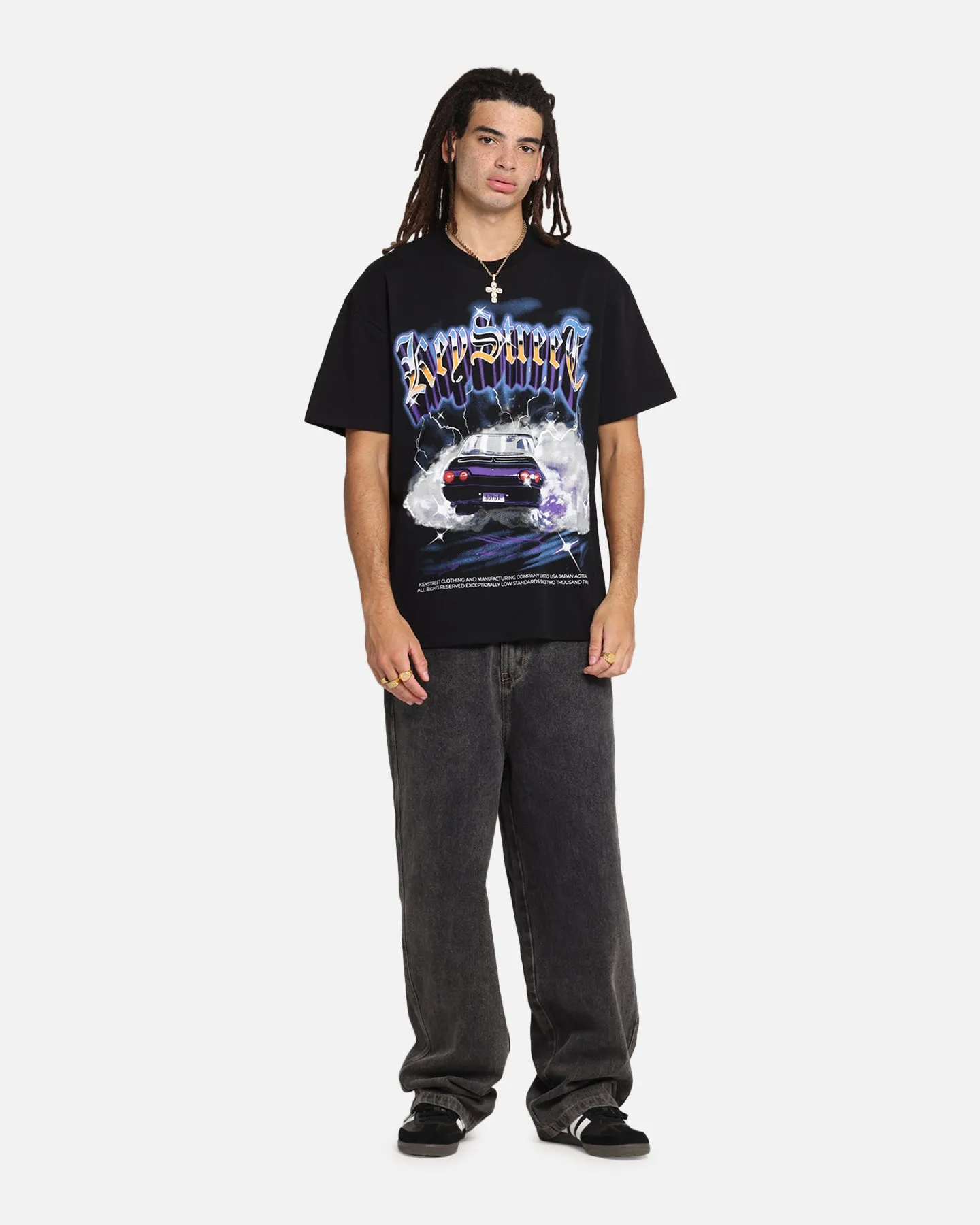 Key Street Burnout T-Shirt Black sold by Culture Kings product image thumbnail 2