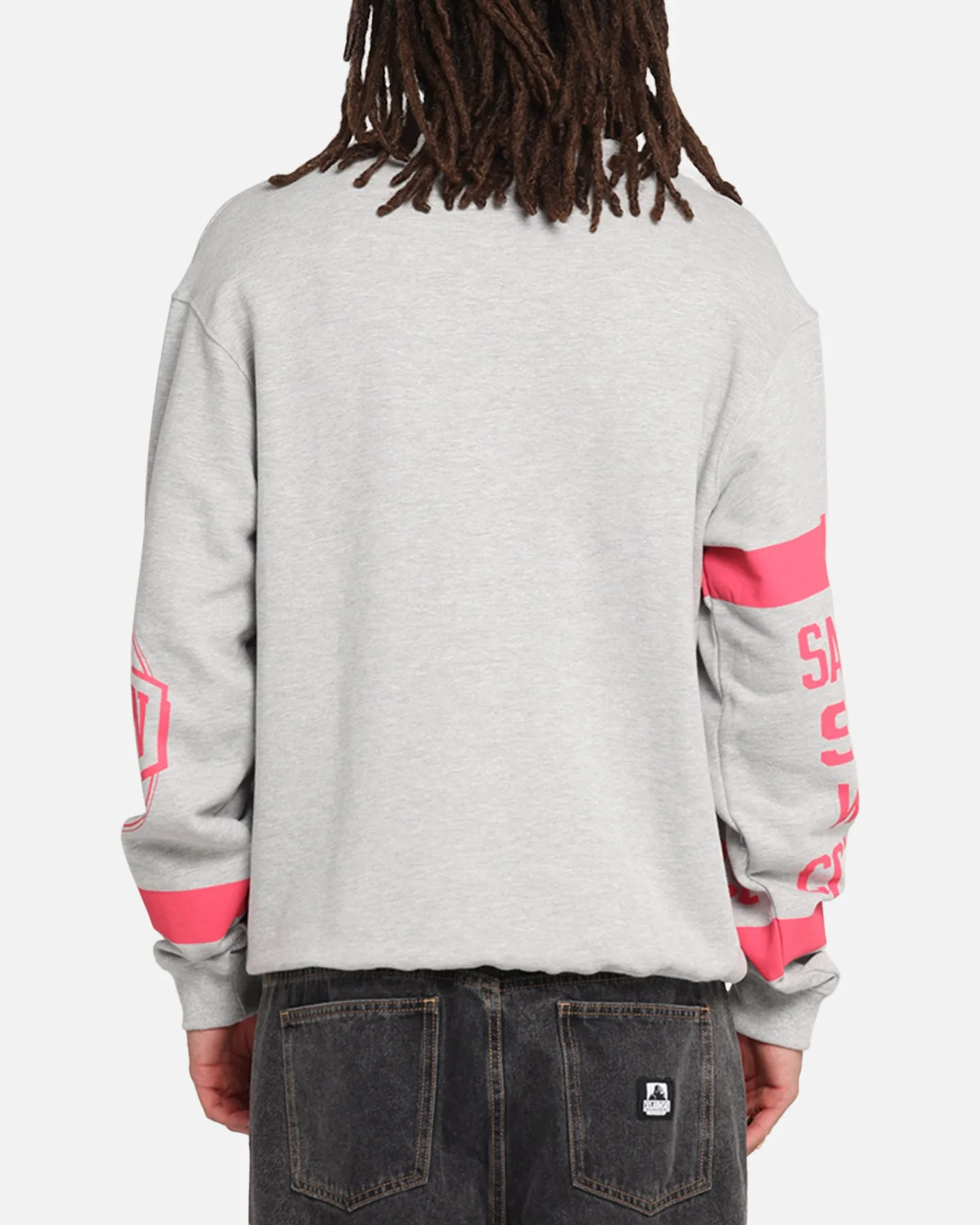 Mitchell & Ness San Antonio Spurs Letterform Crewneck Grey Marle sold by Culture Kings product image thumbnail 3