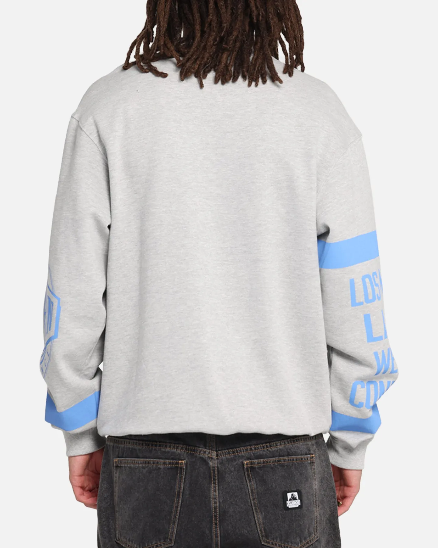 Mitchell & Ness Los Angeles Lakers Letterform Crewneck Grey Marle sold by Culture Kings product image thumbnail 3