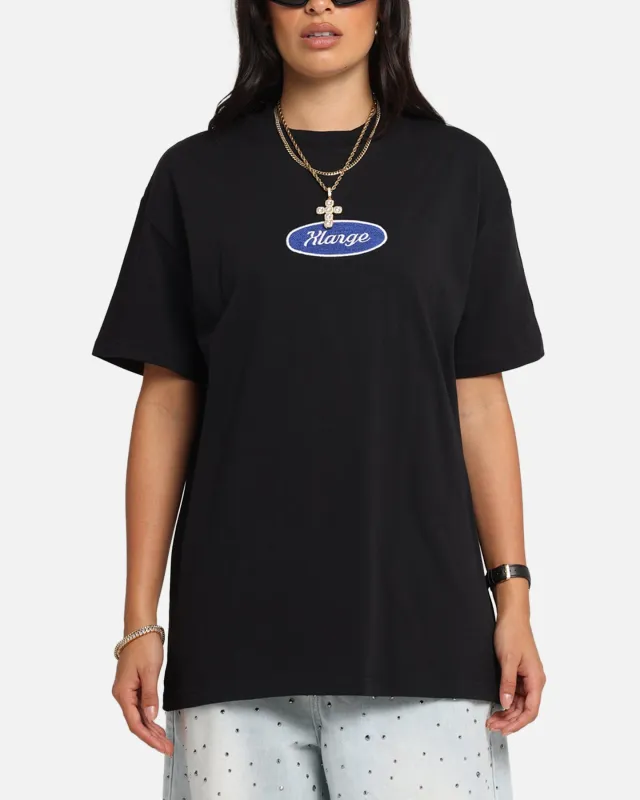 X-Large Oval Script T-Shirt Black made by Culture Kings