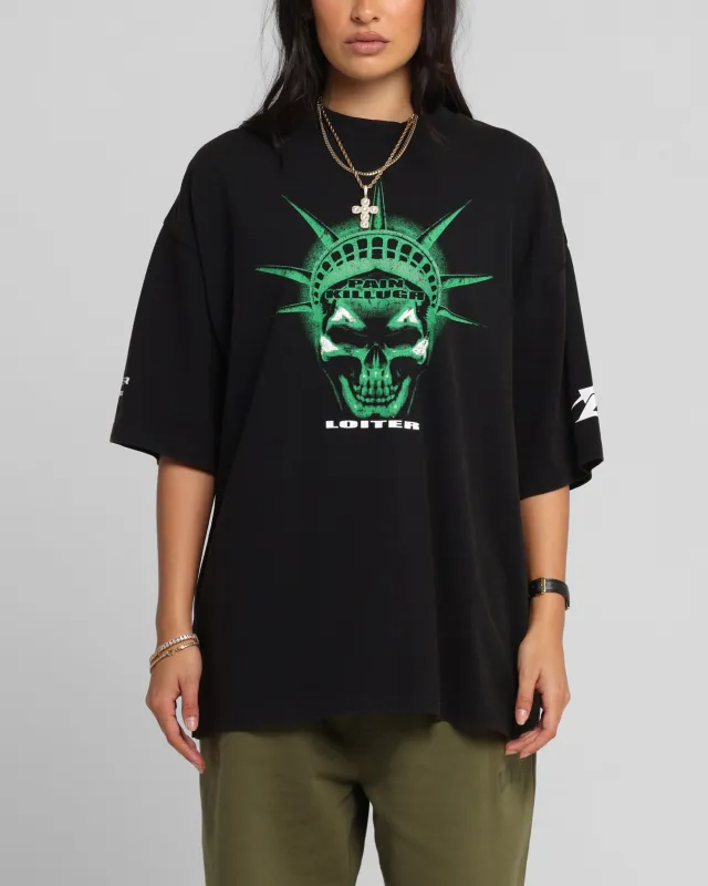 Loiter Liberty Vintage T-Shirt Vintage Black sold by Culture Kings