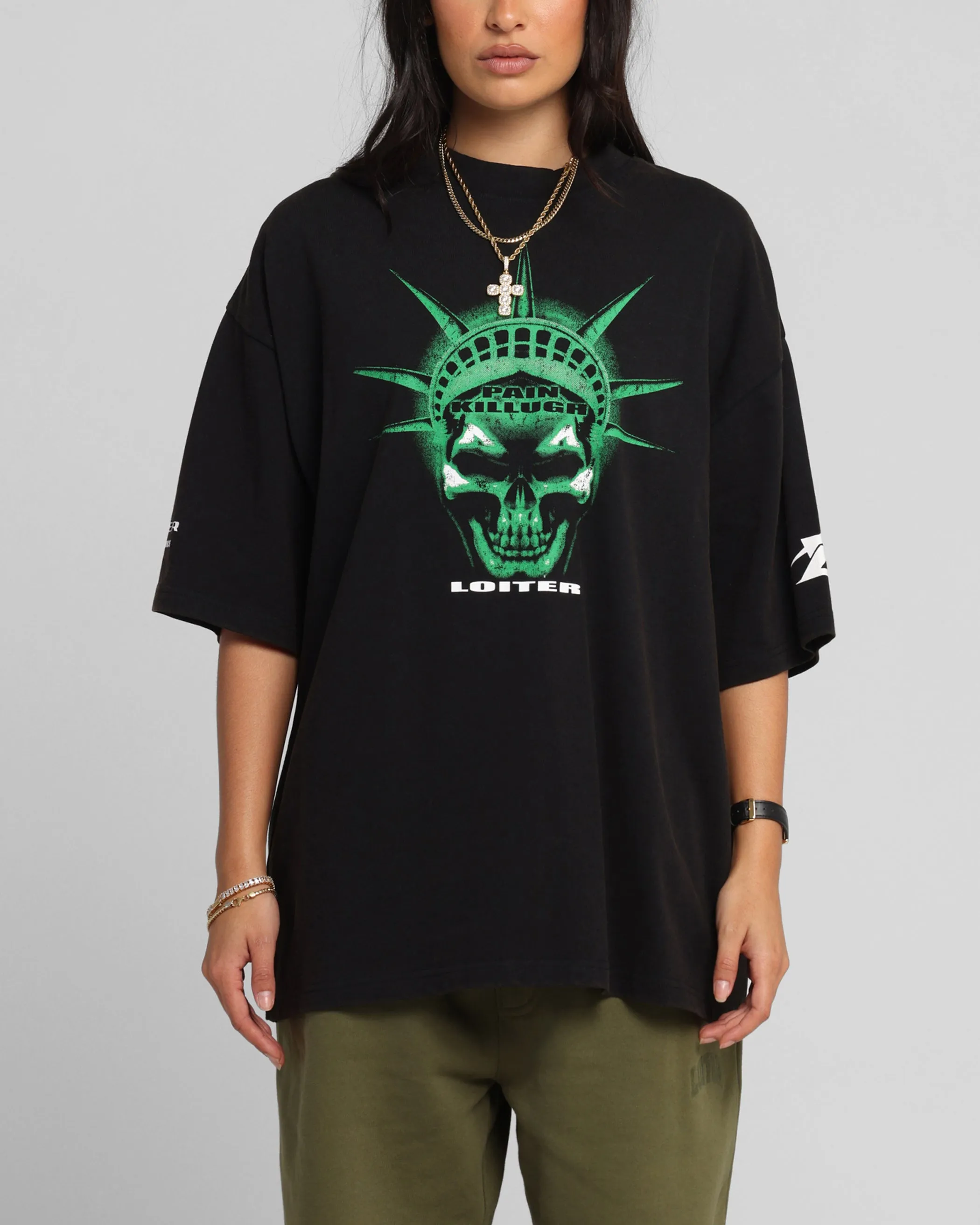 Loiter Liberty Vintage T-Shirt Vintage Black sold by Culture Kings