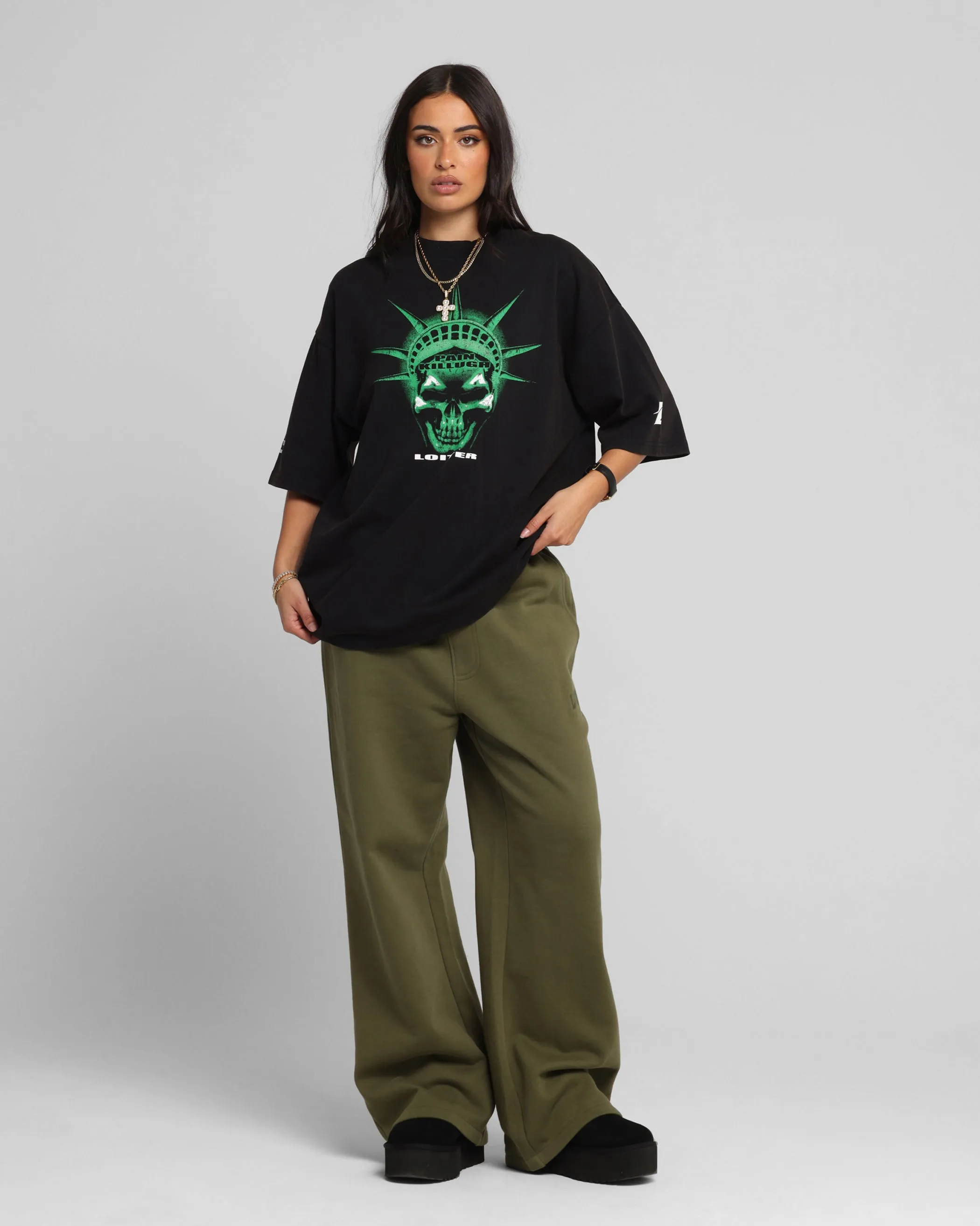 Loiter Liberty Vintage T-Shirt Vintage Black sold by Culture Kings product image thumbnail 3