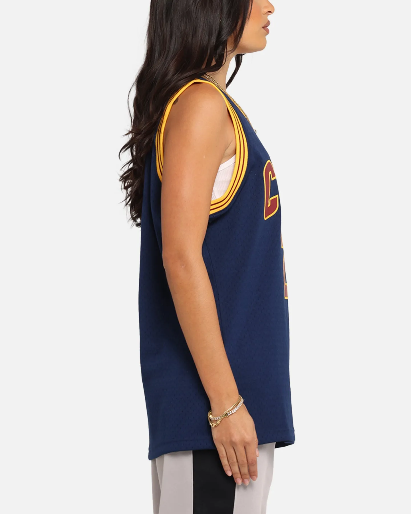 Mitchell & Ness Cleveland Cavaliers Lebron James Swing Jersey Blue sold by Culture Kings product image thumbnail 5