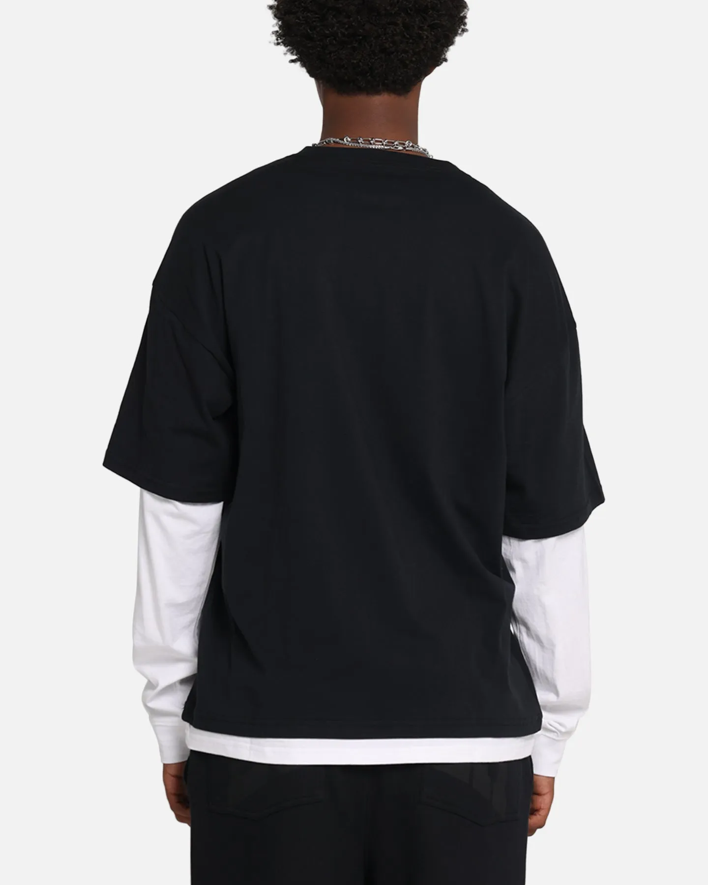 G N Roses Roses Layered Long Sleeve T-Shirt Black Wash sold by Culture Kings product image thumbnail 3