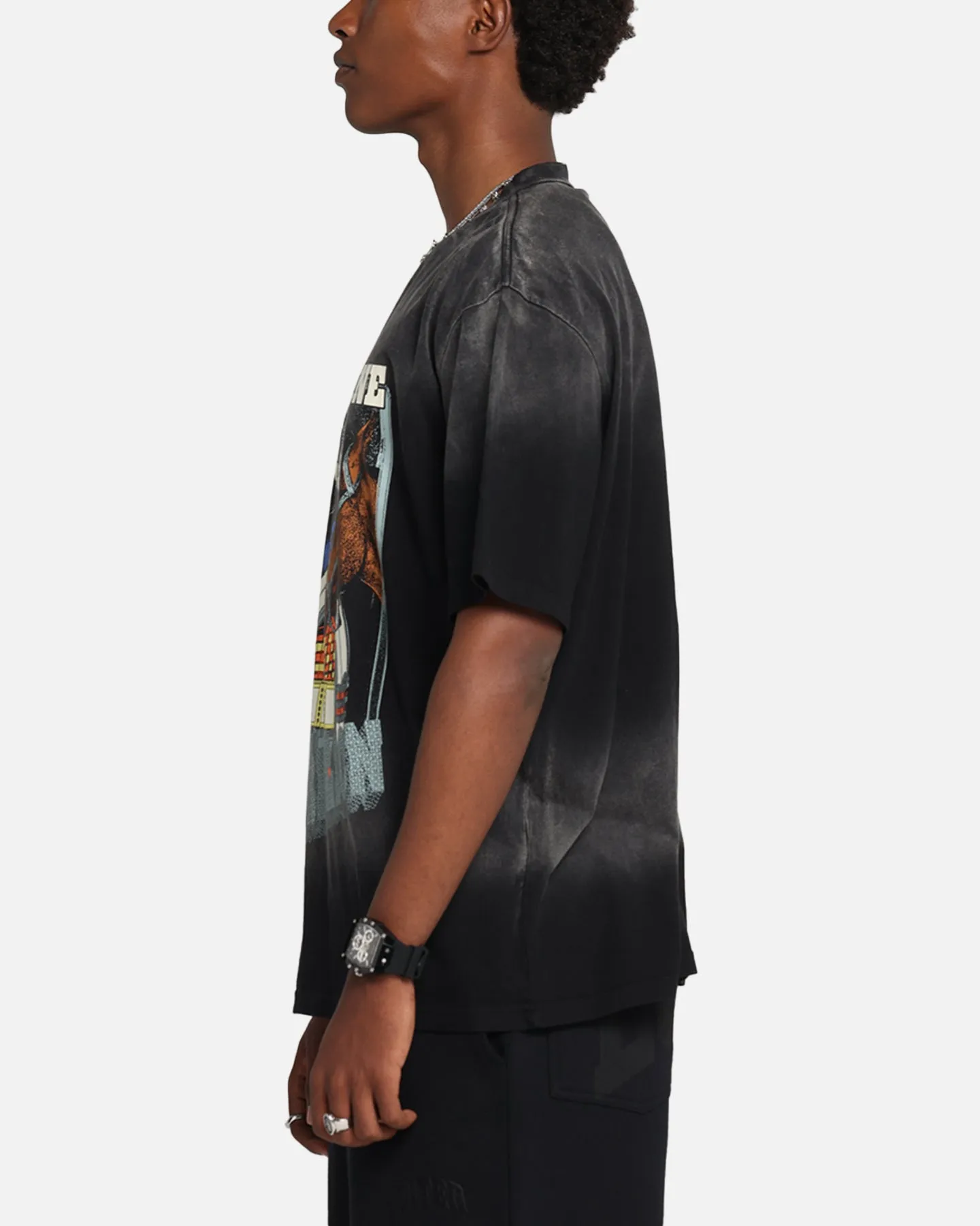 Post Malone F-1 Trillion Horse T-Shirt Black Wash sold by Culture Kings product image thumbnail 5