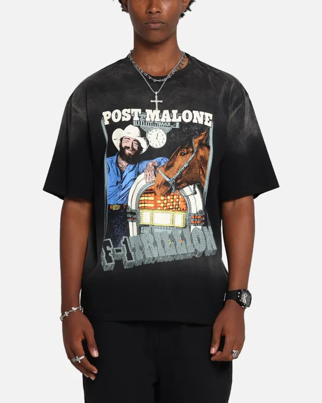 Post Malone F-1 Trillion Horse T-Shirt Black Wash made by Culture Kings
