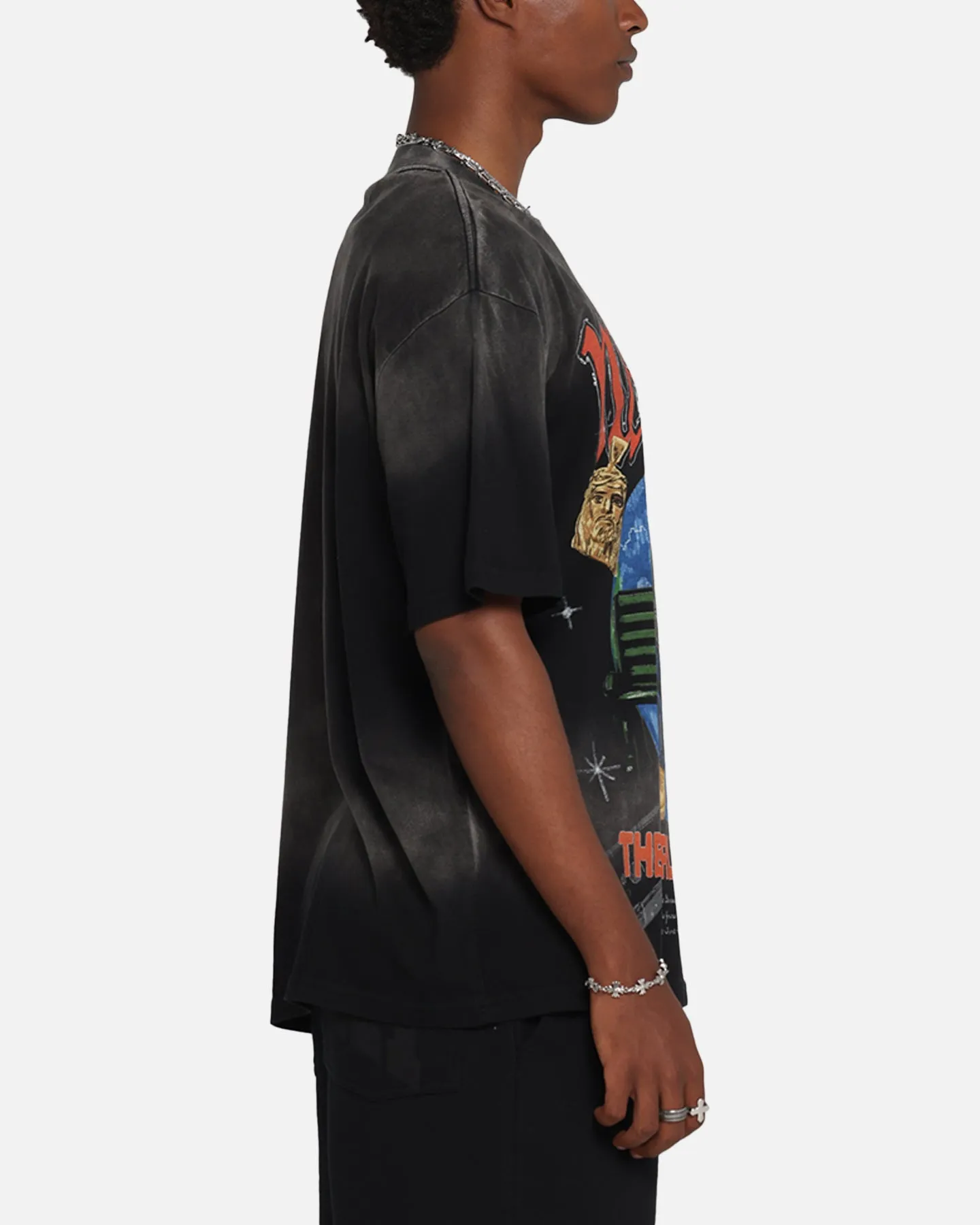 Nas The World Is Yours T-Shirt Washed Black sold by Culture Kings product image thumbnail 4
