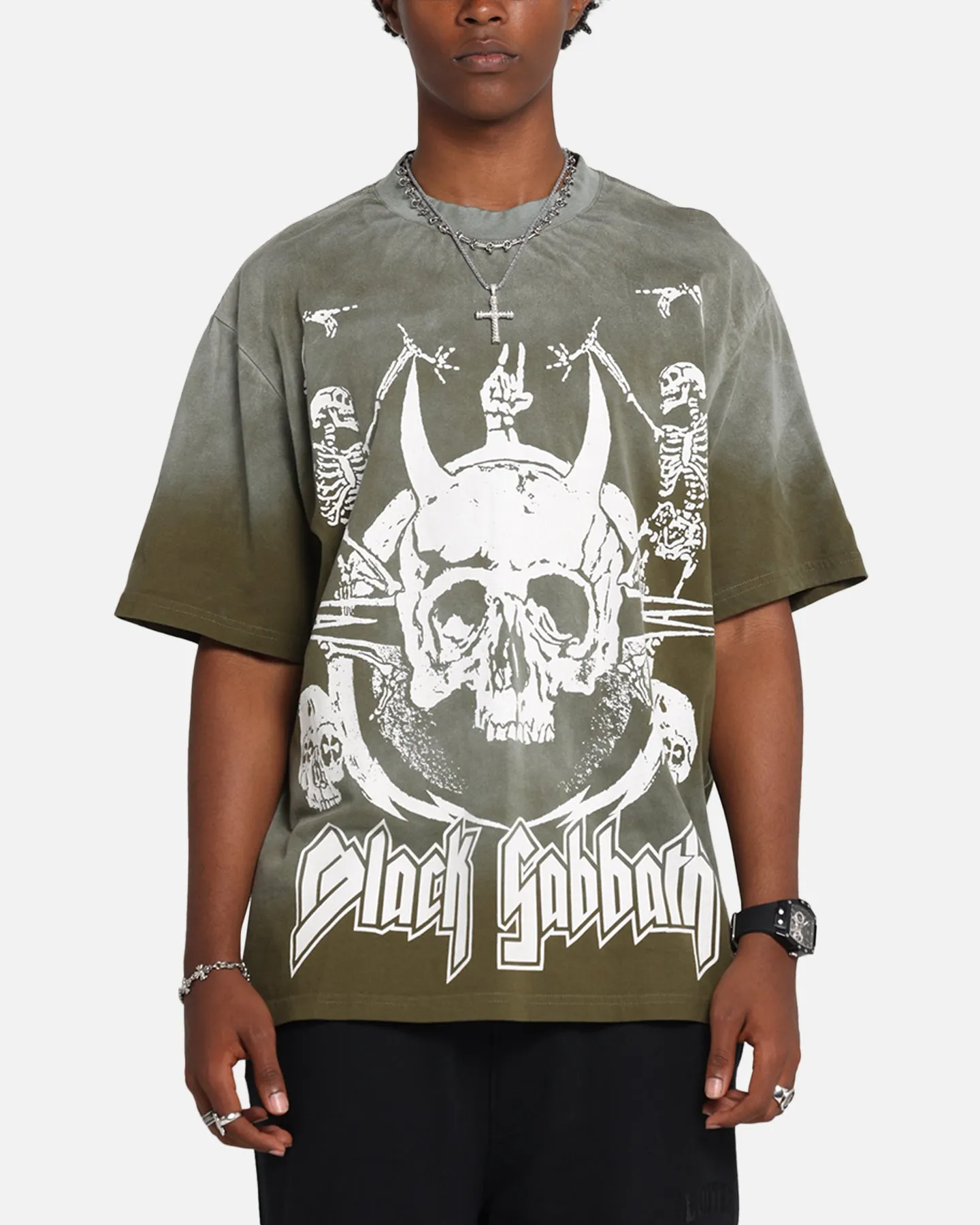Black Sabbath Sabbath Hem Vintage T-Shirt Washed Black sold by Culture Kings