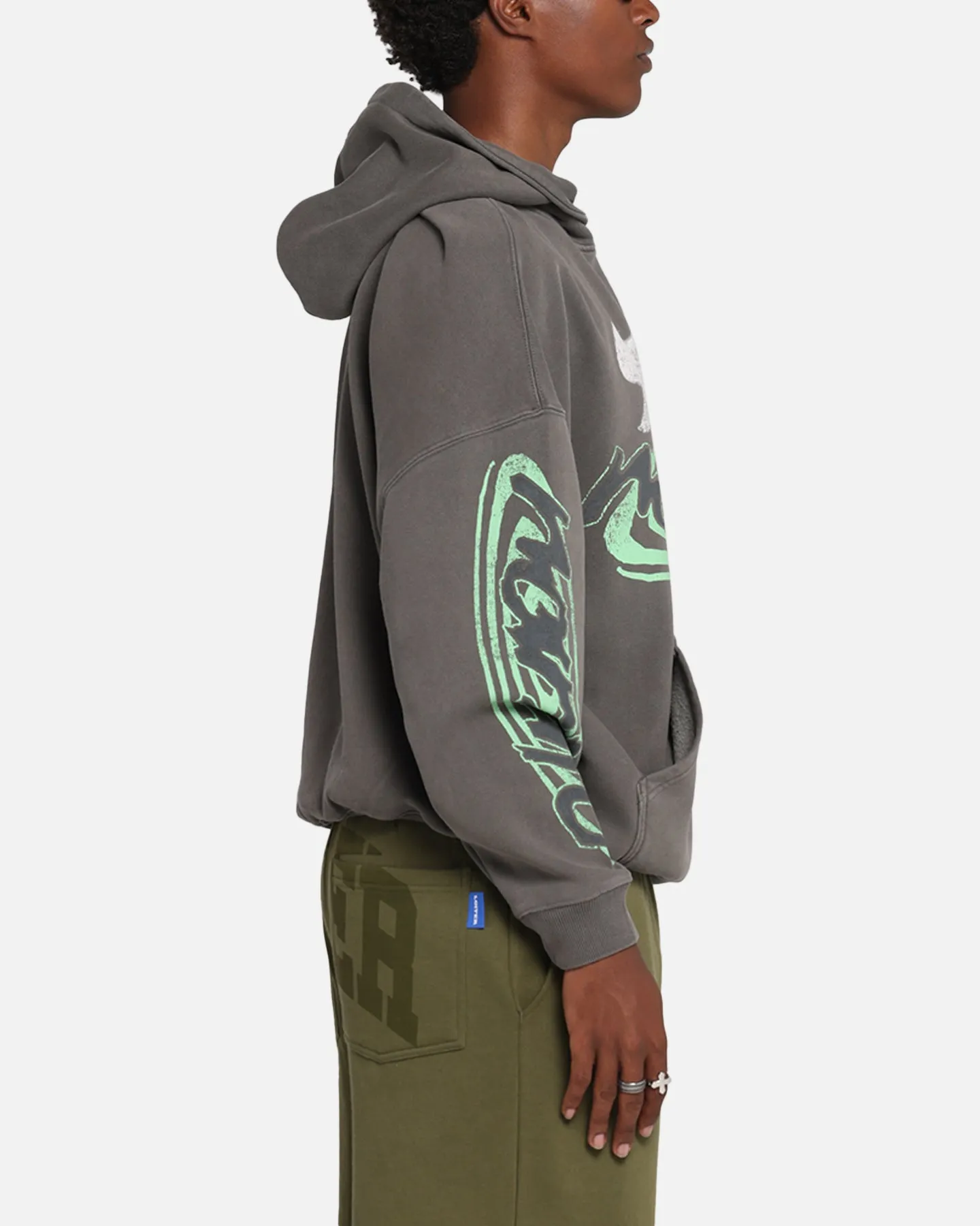 Goat Crew X Naruto Sage Mode Premium Hoodie Washed Charcoal sold by Culture Kings product image thumbnail 4
