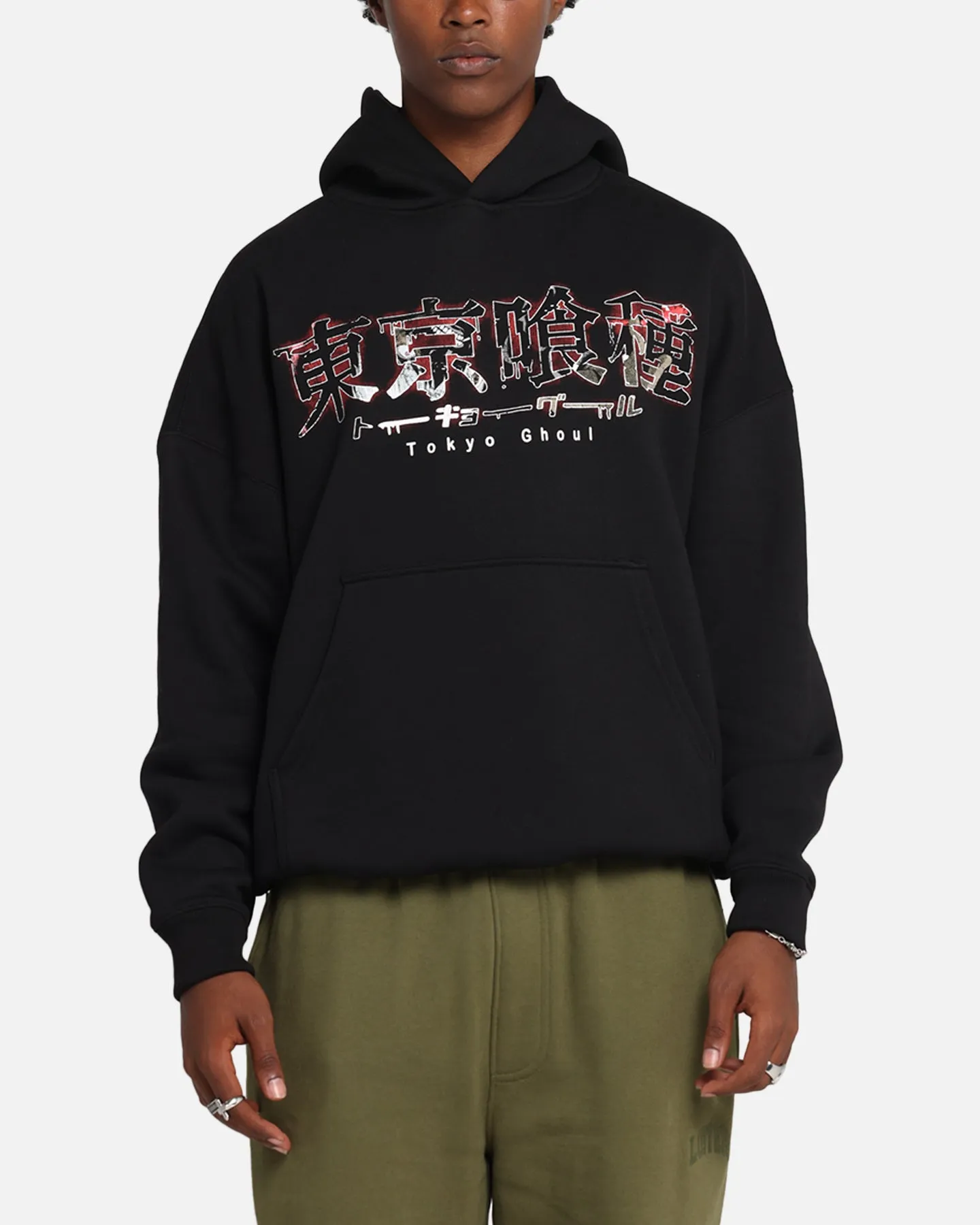 Goat Crew X Tokyo Ghoul Kaneki Premium Hoodie Black sold by Culture Kings product image thumbnail 2