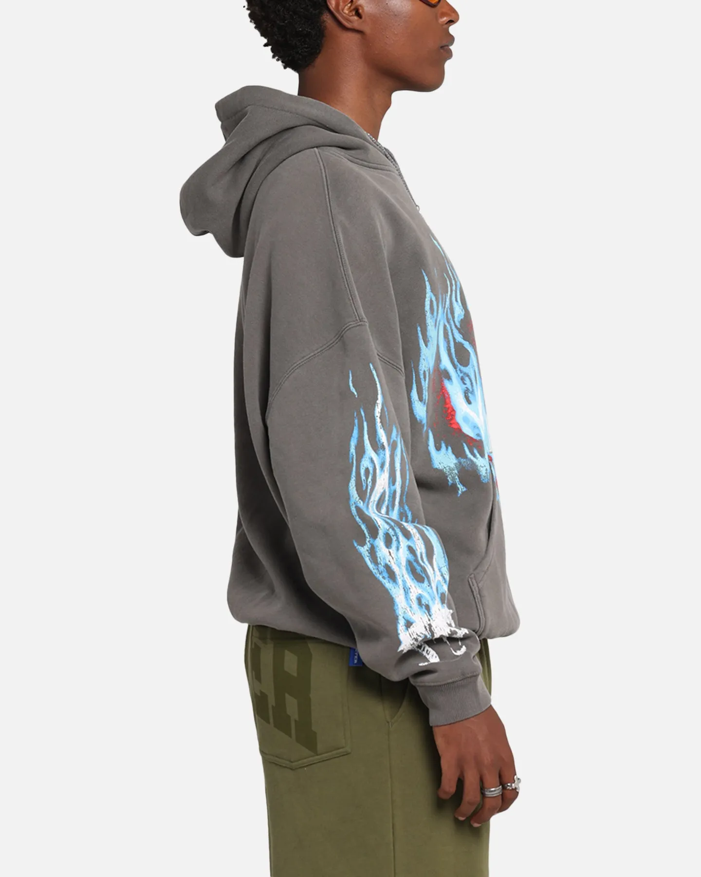 American Thrift X Lord Of The Rings Balrog Premium Hoodie Washed Charcoal sold by Culture Kings product image thumbnail 4