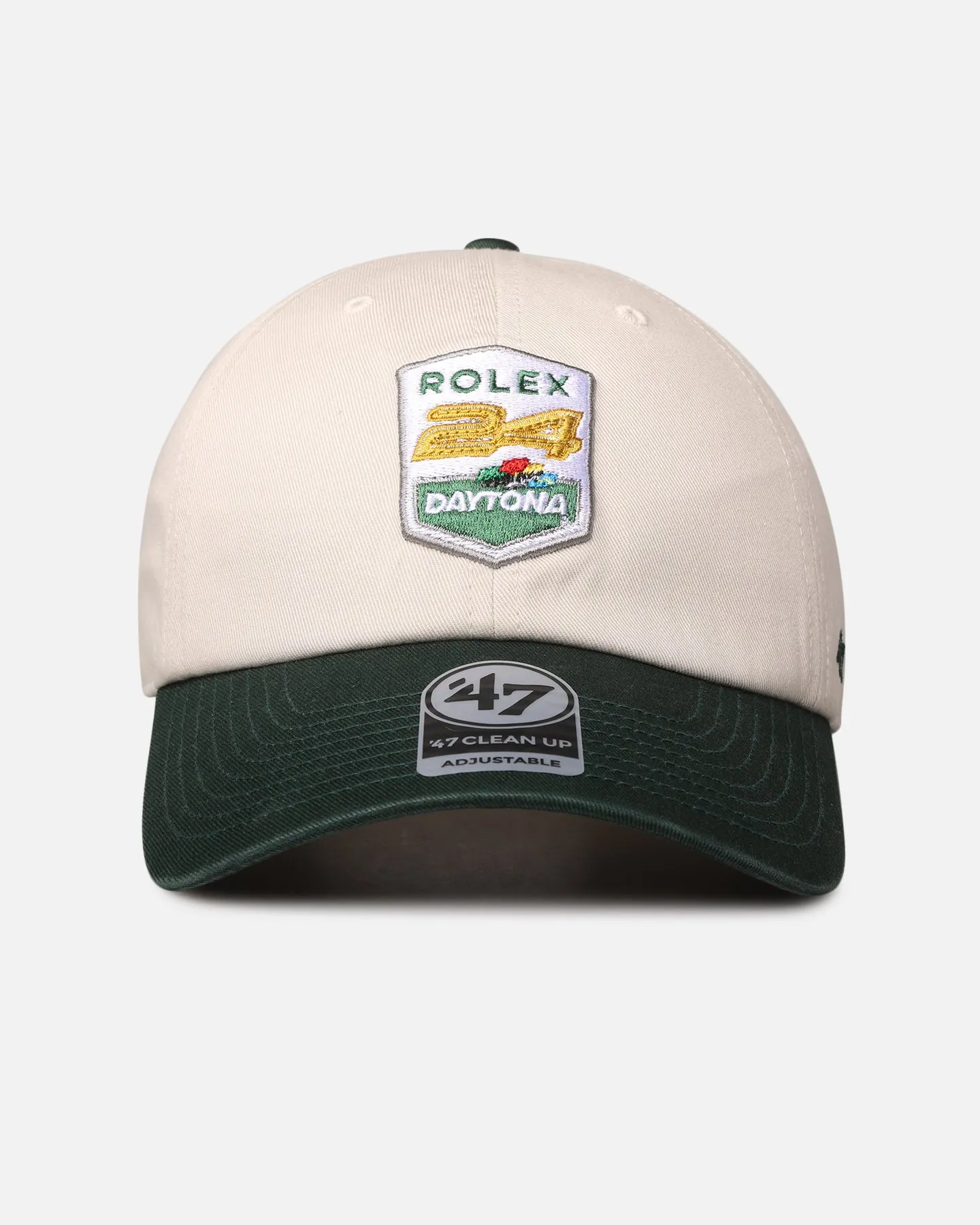 47 Brand Nascar 47 Clean Up Strapback Bone/Dark Green sold by Culture Kings