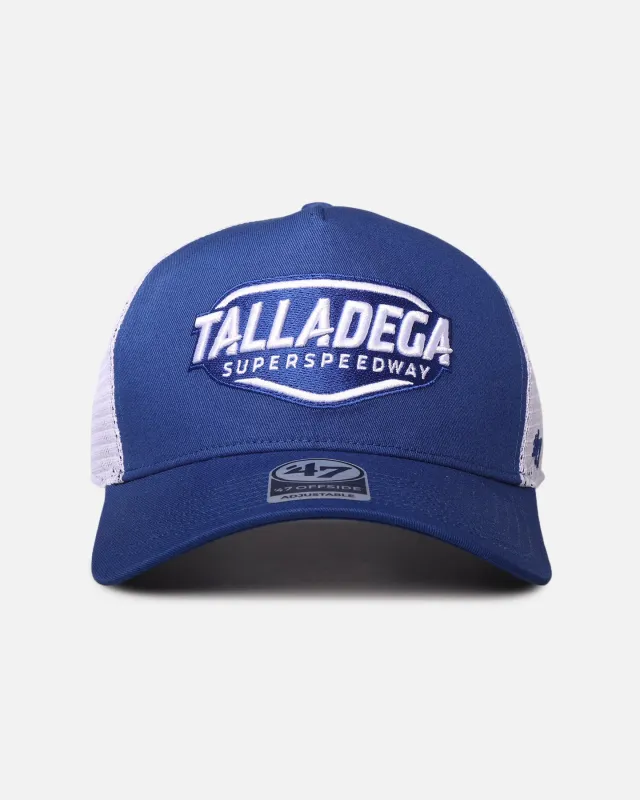 47 Brand Talladega Superspeedway 47 Offside DT Trucker Snapback Royal/White sold by Culture Kings