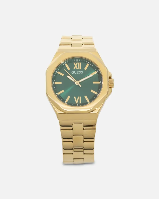 Guess Mainline Women's Empress Bracelet Watch Gold/Green made by Culture Kings
