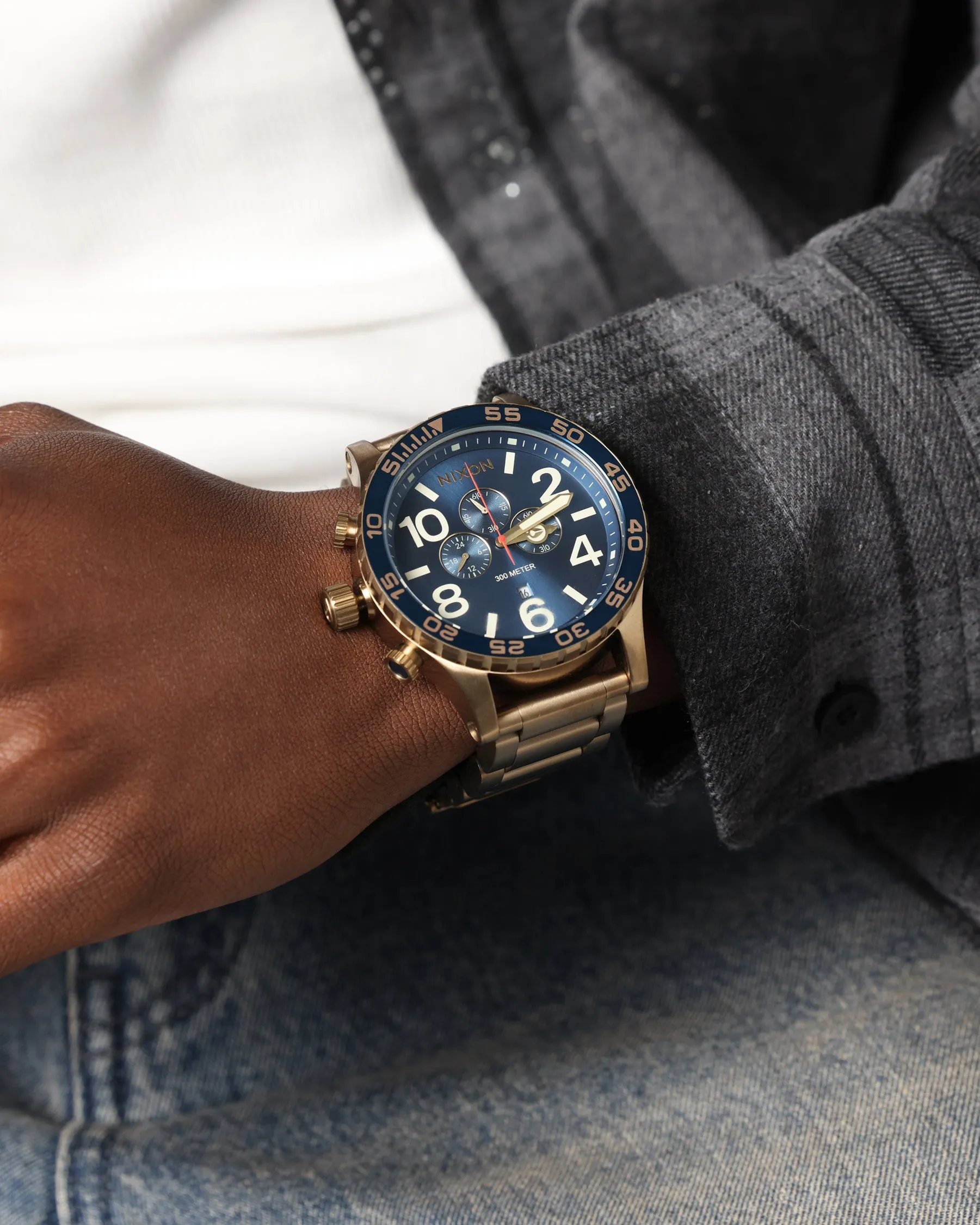 Nixon 51-30 Chrono Gold/Blue sold by Culture Kings product image thumbnail 2