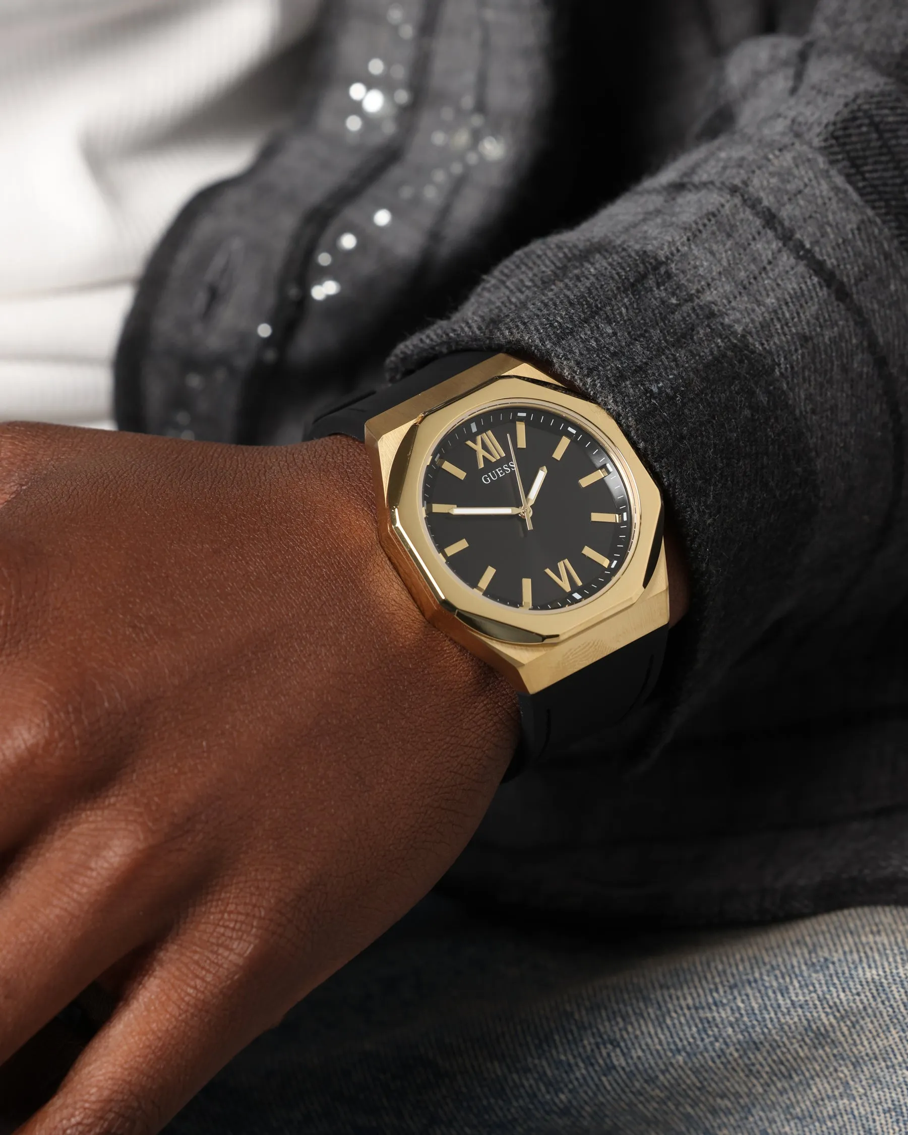 Guess Mainline Emperor Bracelet Watch Black/Gold sold by Culture Kings product image thumbnail 4