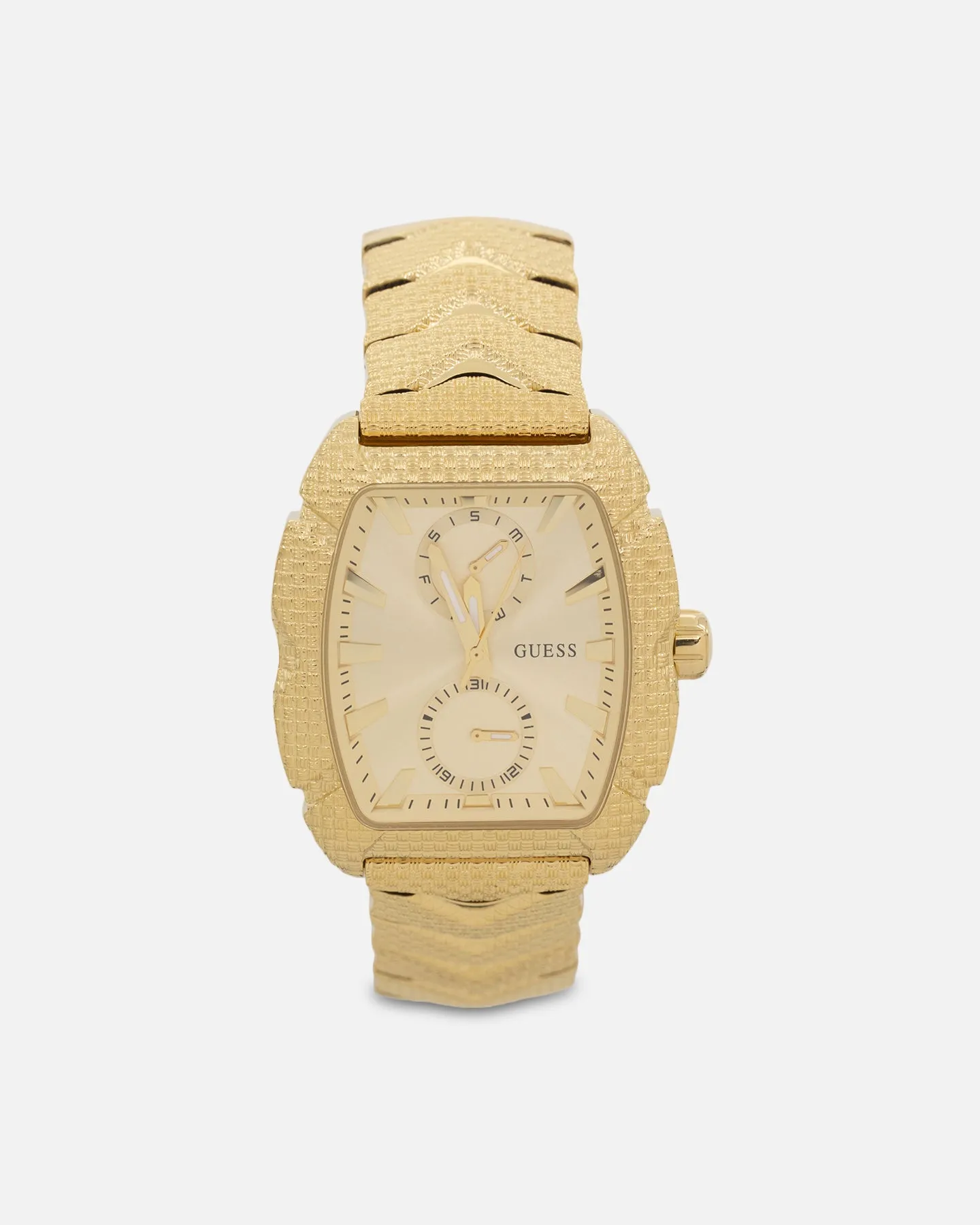 Guess Mainline Nile Textured Bracelet Watch Gold sold by Culture Kings
