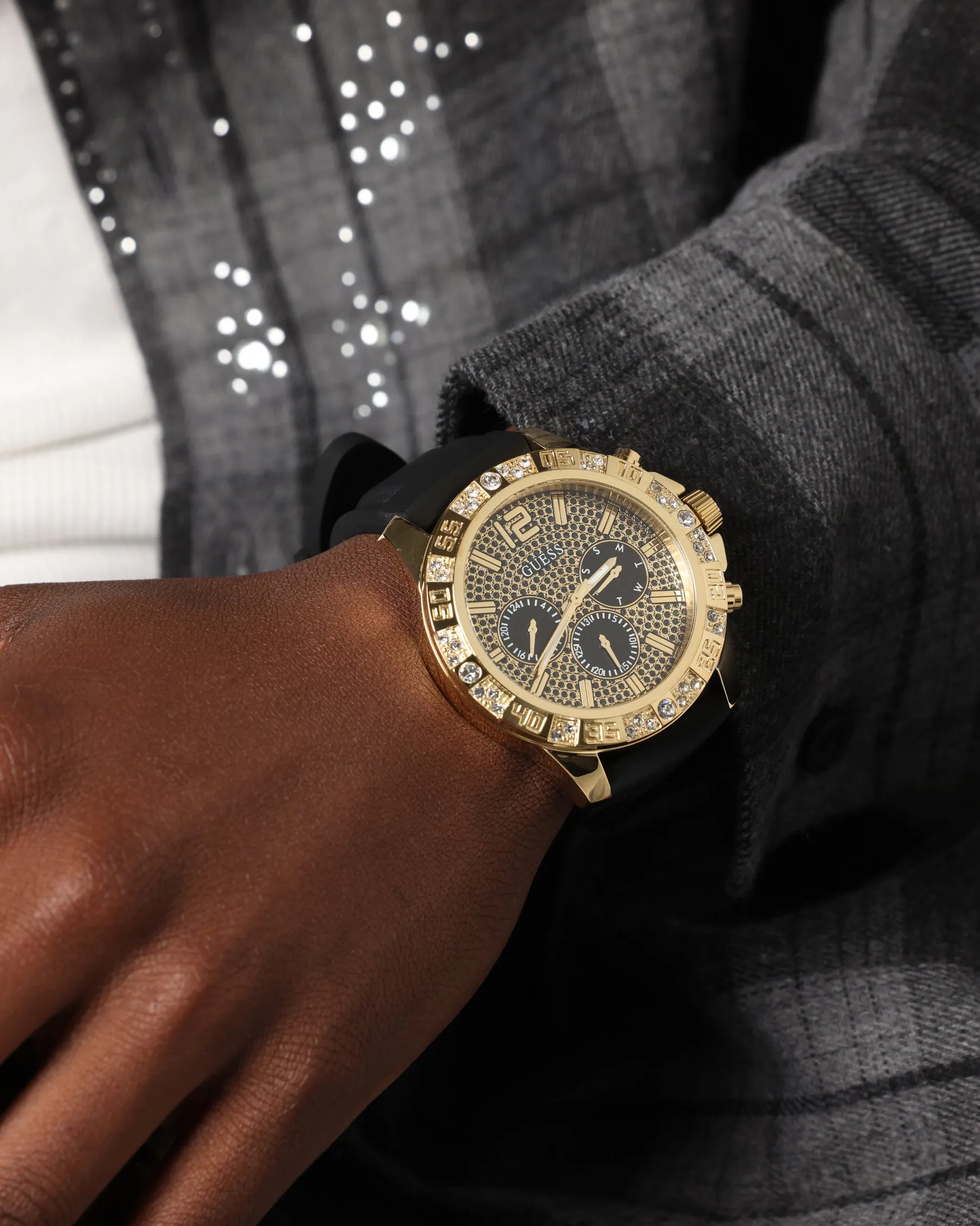 Guess Mainline Majestic Crystal Watch Gold/Green sold by Culture Kings product image thumbnail 4