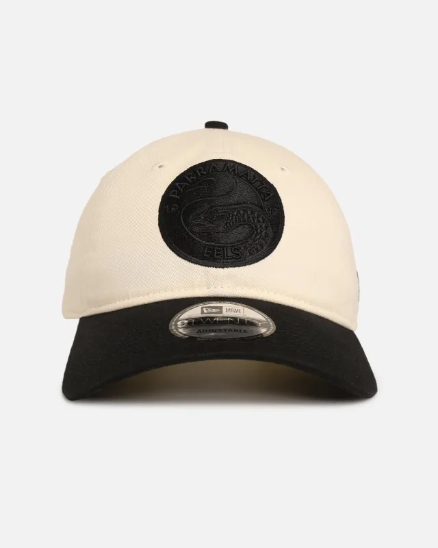 New Era Parramatta Eels 'NRL Two Tone' 9TWENTY Strapback Chrome White/Black sold by Culture Kings