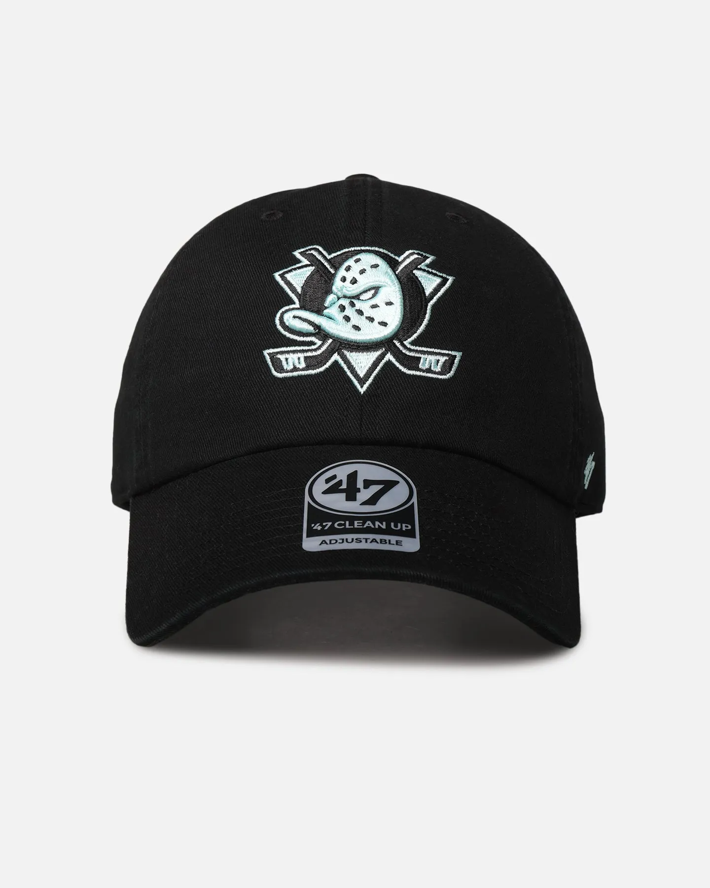 47 Brand Anaheim Ducks 47 Clean Up Strapback Black/Turquoise sold by Culture Kings