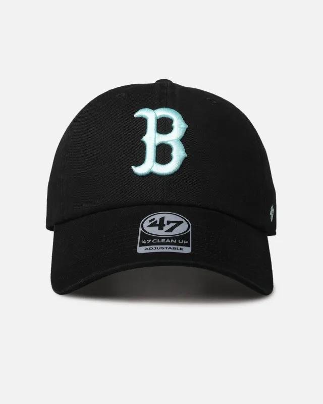 47 Brand Boston Red Sox 47 Clean Up Strapback Black/Turquoise sold by Culture Kings