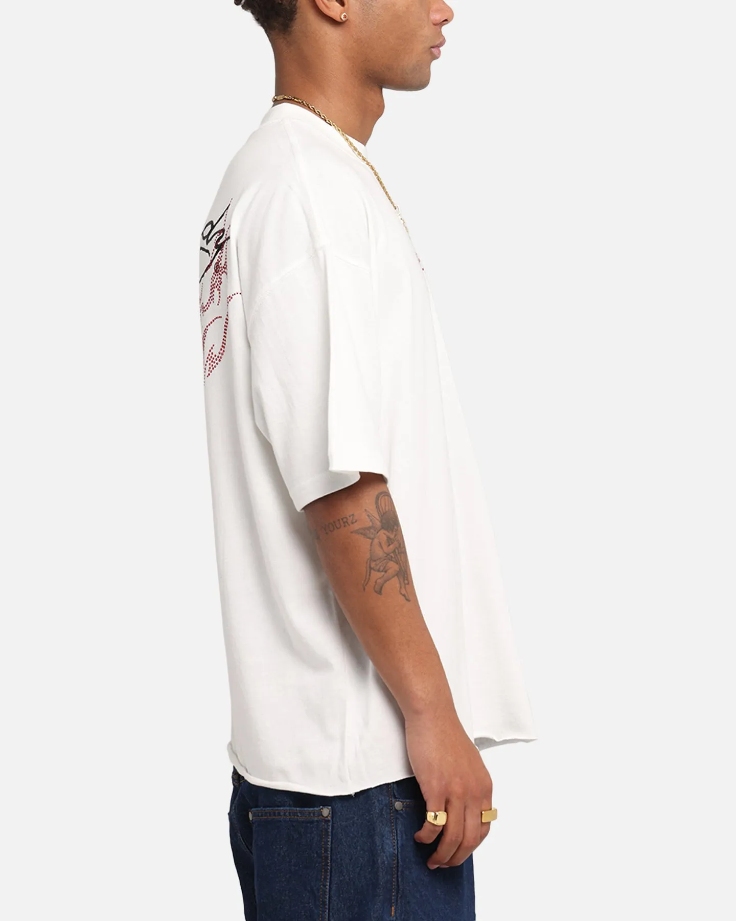 Ed Hardy Techno Rhinestone T-Shirt Off White sold by Culture Kings product image thumbnail 5