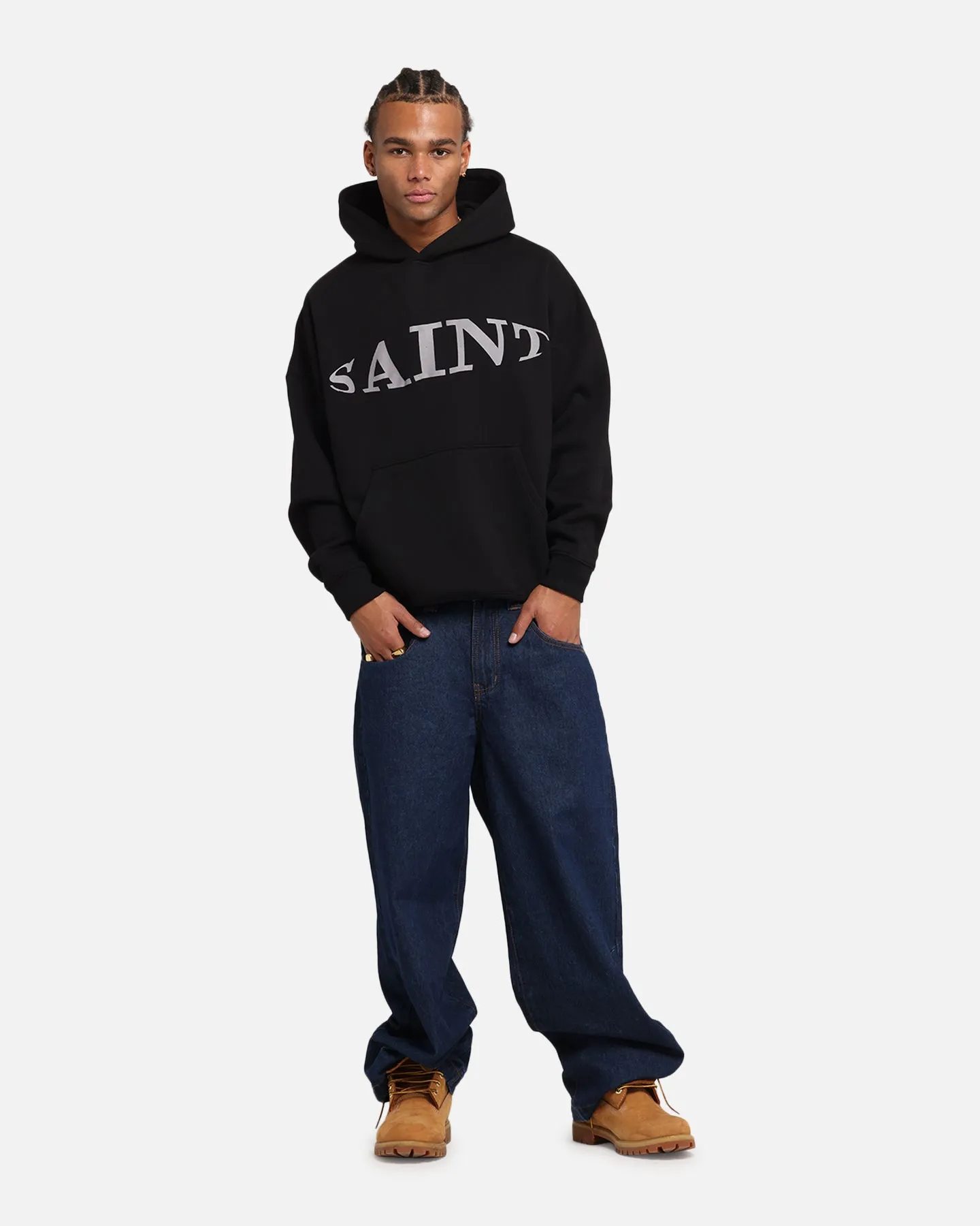 Saint Morta Vision Boxy Hoodie Black sold by Culture Kings product image thumbnail 2