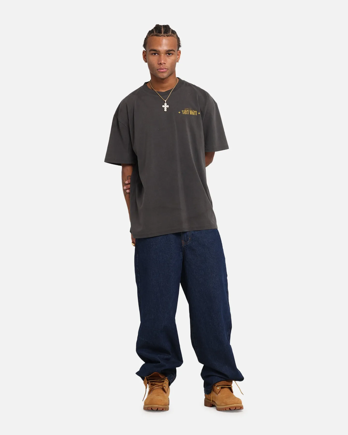 Saint Morta Realm Of Return Boxy T-Shirt Black Wash sold by Culture Kings product image thumbnail 4