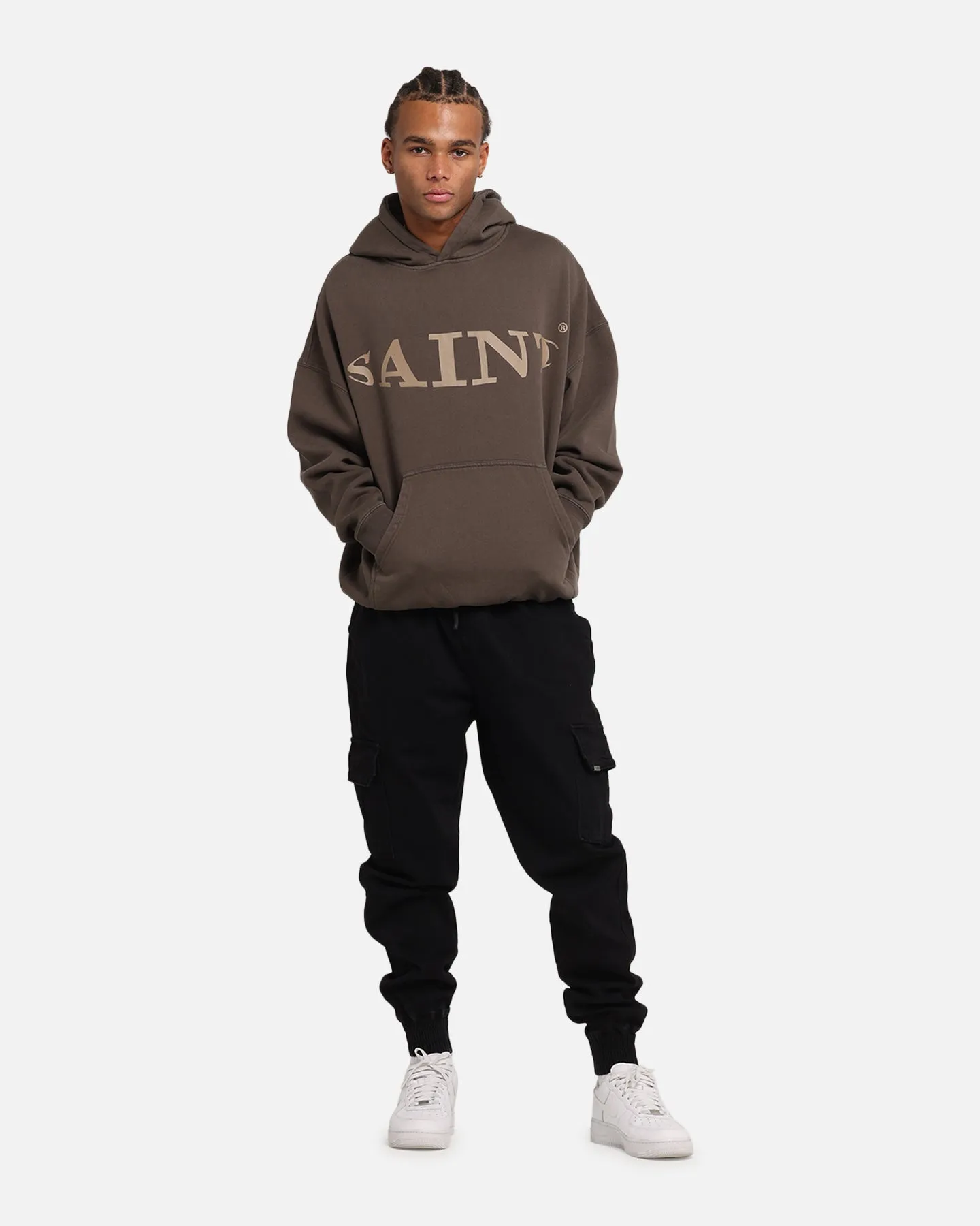 Saint Morta Vision Boxy Hoodie Brown sold by Culture Kings product image thumbnail 2