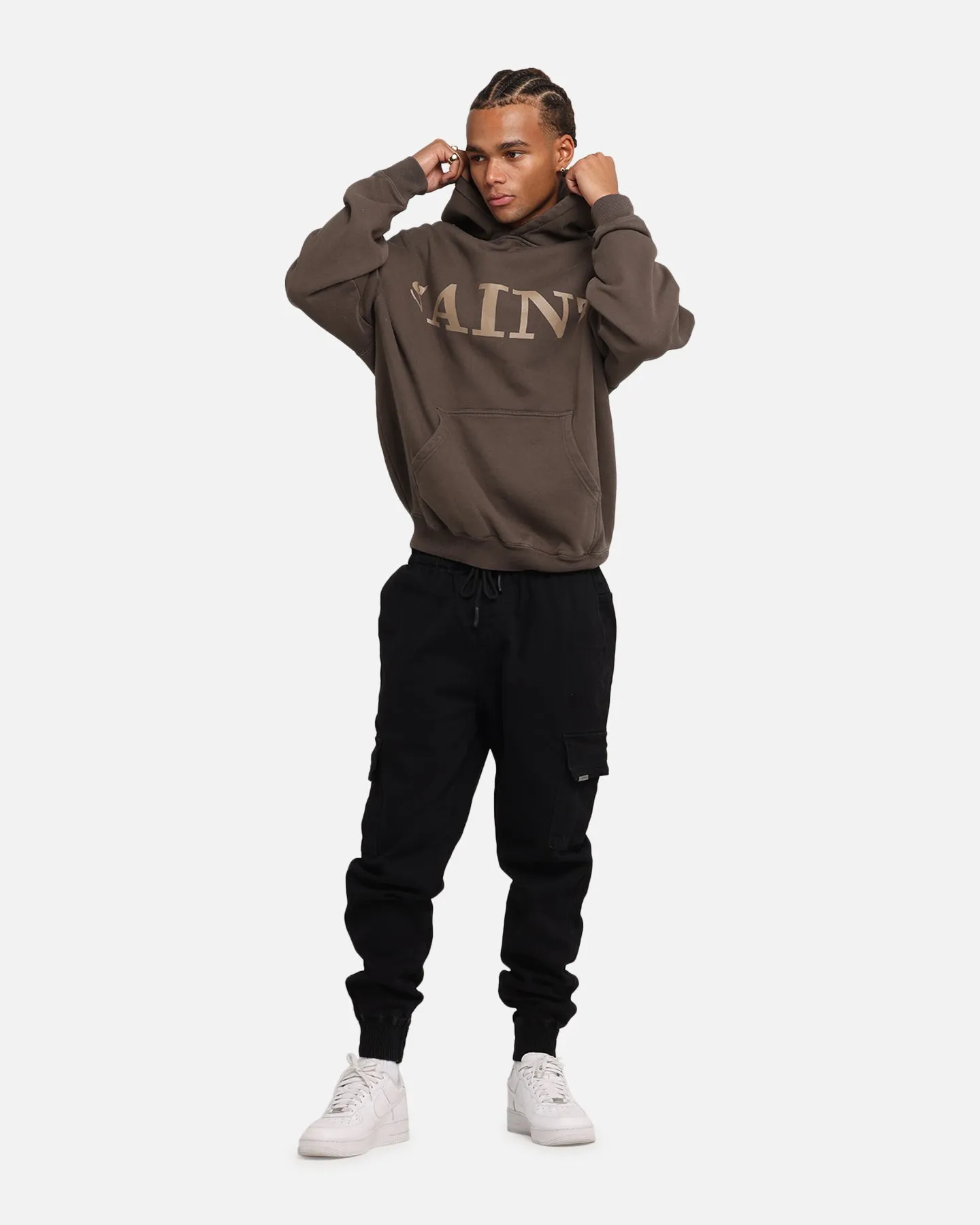 Saint Morta Gothic Cargo Joggers Black Shadow sold by Culture Kings product image thumbnail 2