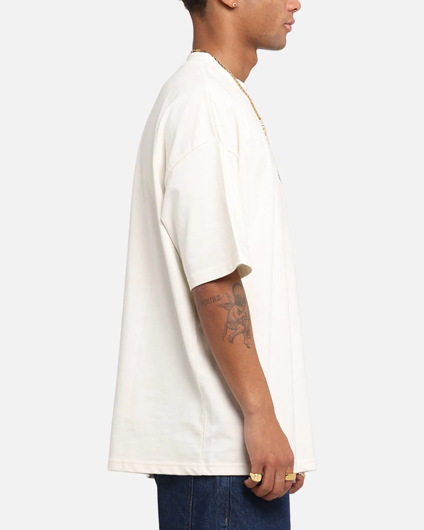Carre Sacred Letter Mock Neck T-Shirt Off White sold by Culture Kings product image thumbnail 4