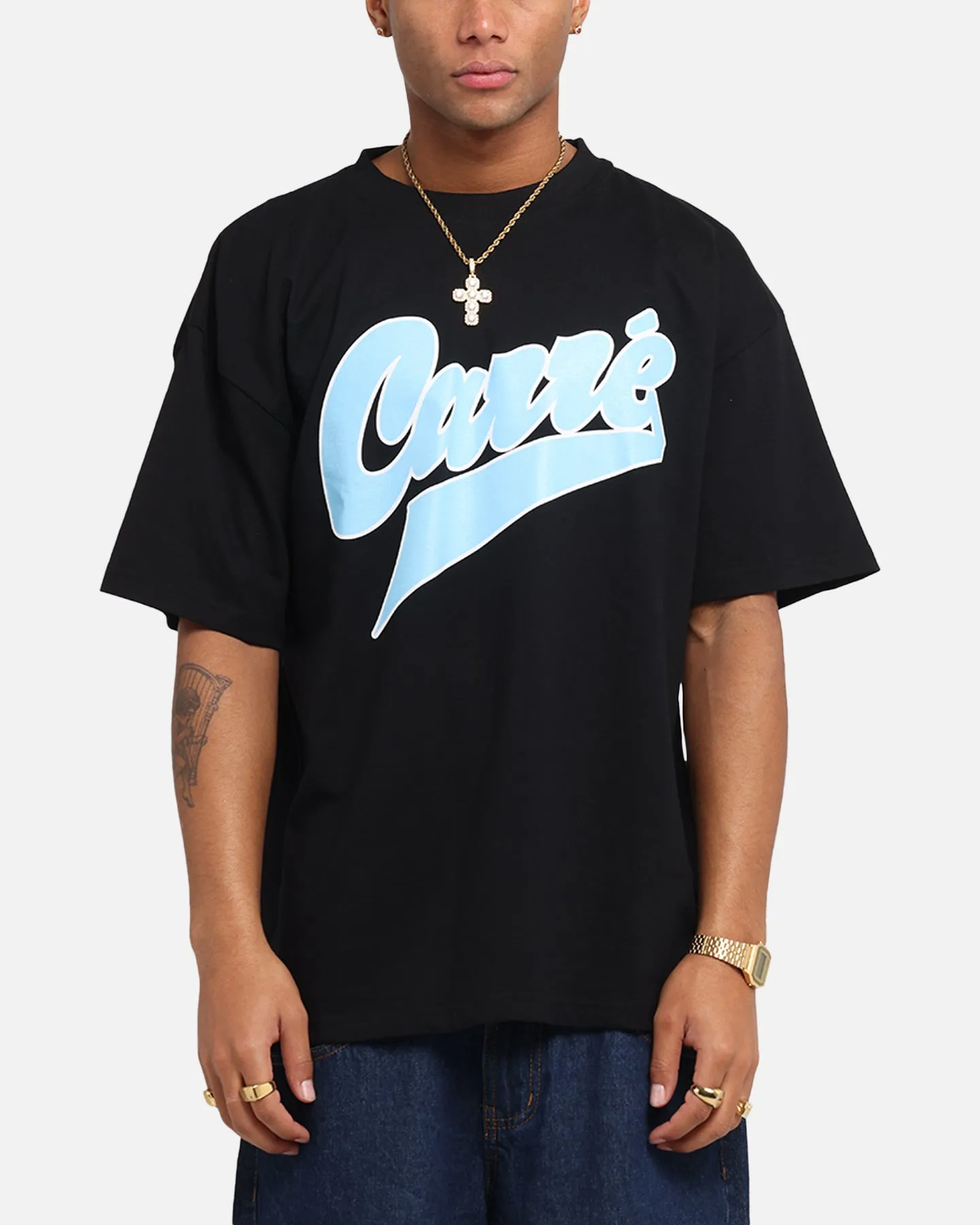 Carre Slugger Script T-Shirt Black sold by Culture Kings
