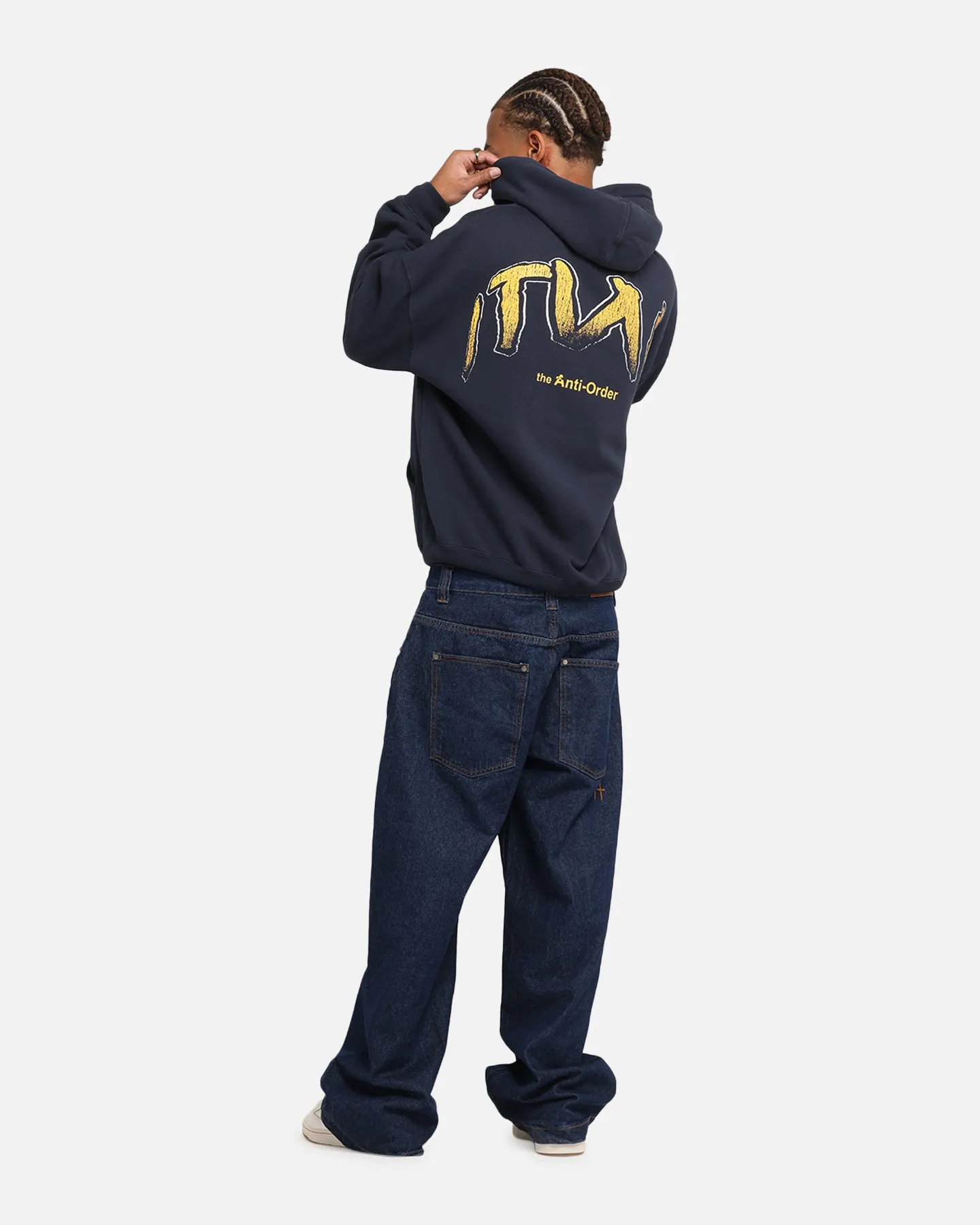 The Anti Order Anti Collegate Boxy Hoodie Navy sold by Culture Kings product image thumbnail 3
