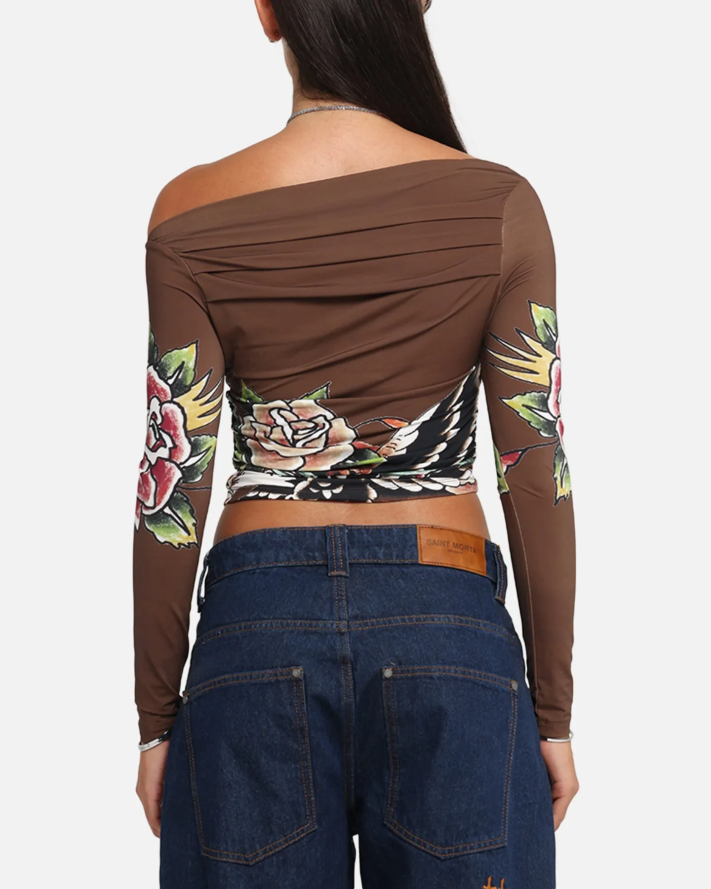 Ed Hardy Women's Eagle Long Sleeve T-Shirt Brown sold by Culture Kings product image thumbnail 3