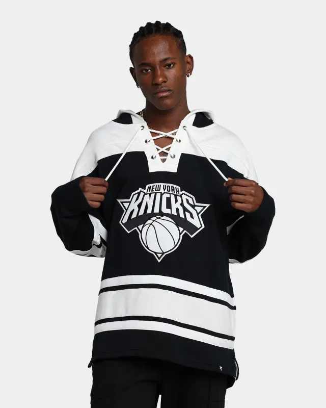 47 Brand New York Knicks Superior Lacer Hoodie Jet Black sold by Culture Kings
