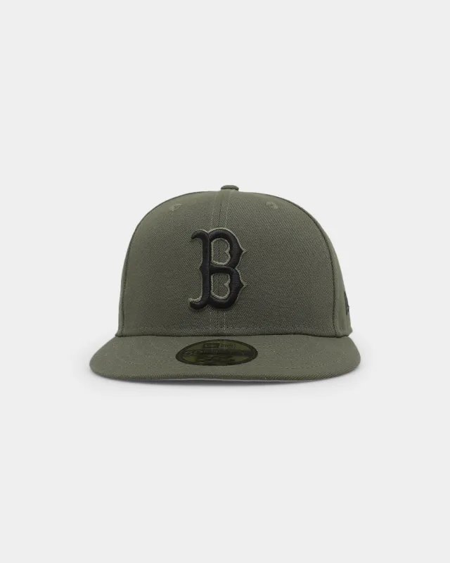 New Era Boston Red Sox 'Olive Black' 59FIFTY Fitted Olive/Black sold by Culture Kings
